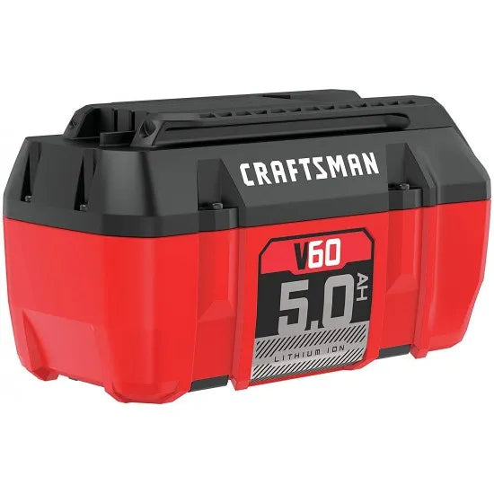 2025 Batería de ion de litio V60 5,0Ah CRAFTSMAN con indicador LED, sin efecto memoria, garantía de 4 años