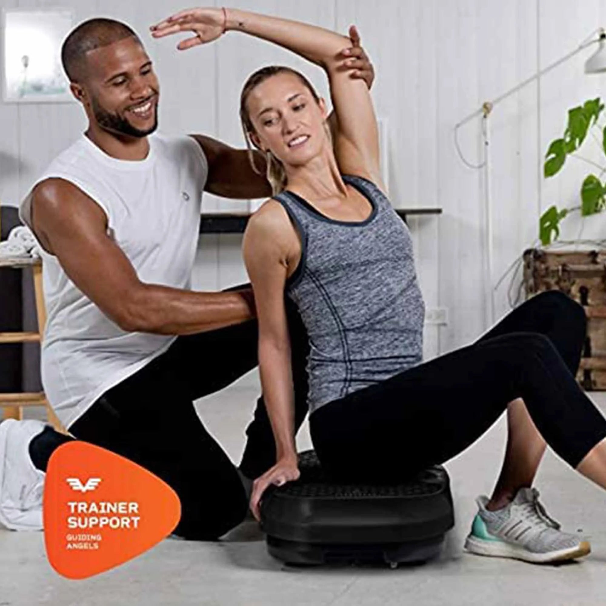 2025 LifePro Waver Mini – Plataforma vibratoria compacta con bandas de entrenamiento, negra