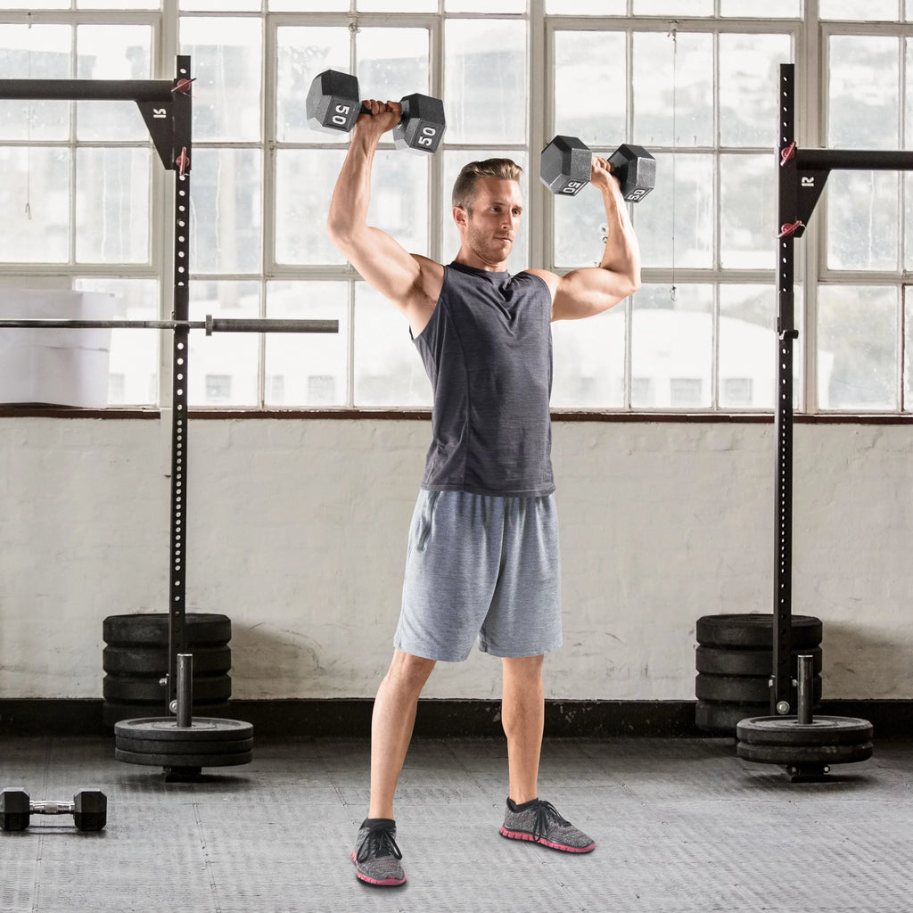 2025 CAP Barbell Mancuerna hexagonal de hierro fundido de 38,5 kg, unidad