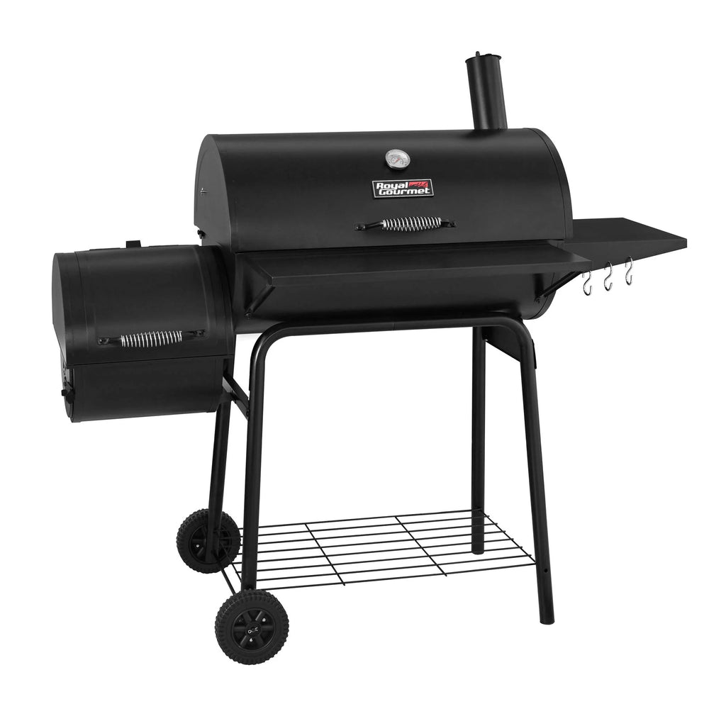 2025 Royal Gourmet Parrilla de Carbón BBQ de 30" y Ahumador Lateral