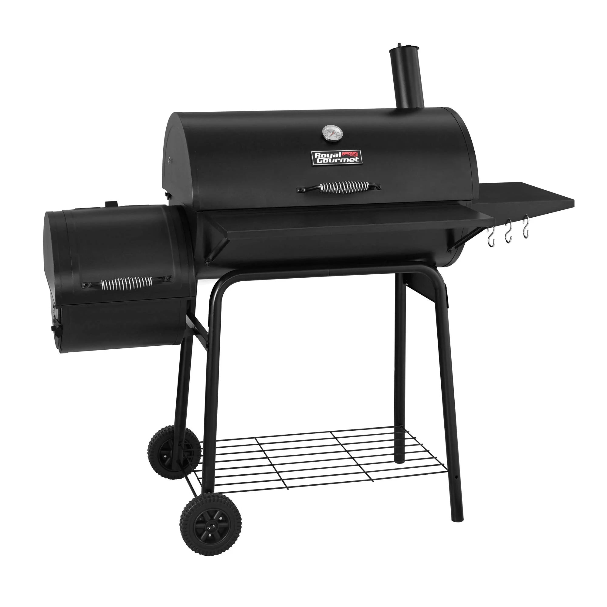 2025 Royal Gourmet Parrilla de Carbón BBQ de 30" y Ahumador Lateral