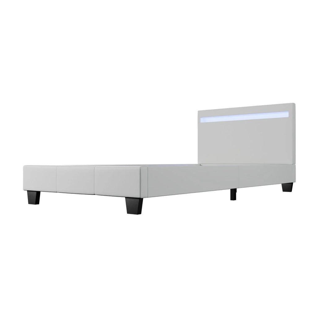 2025 Cama tapizada Verona 120x200 cm en blanco