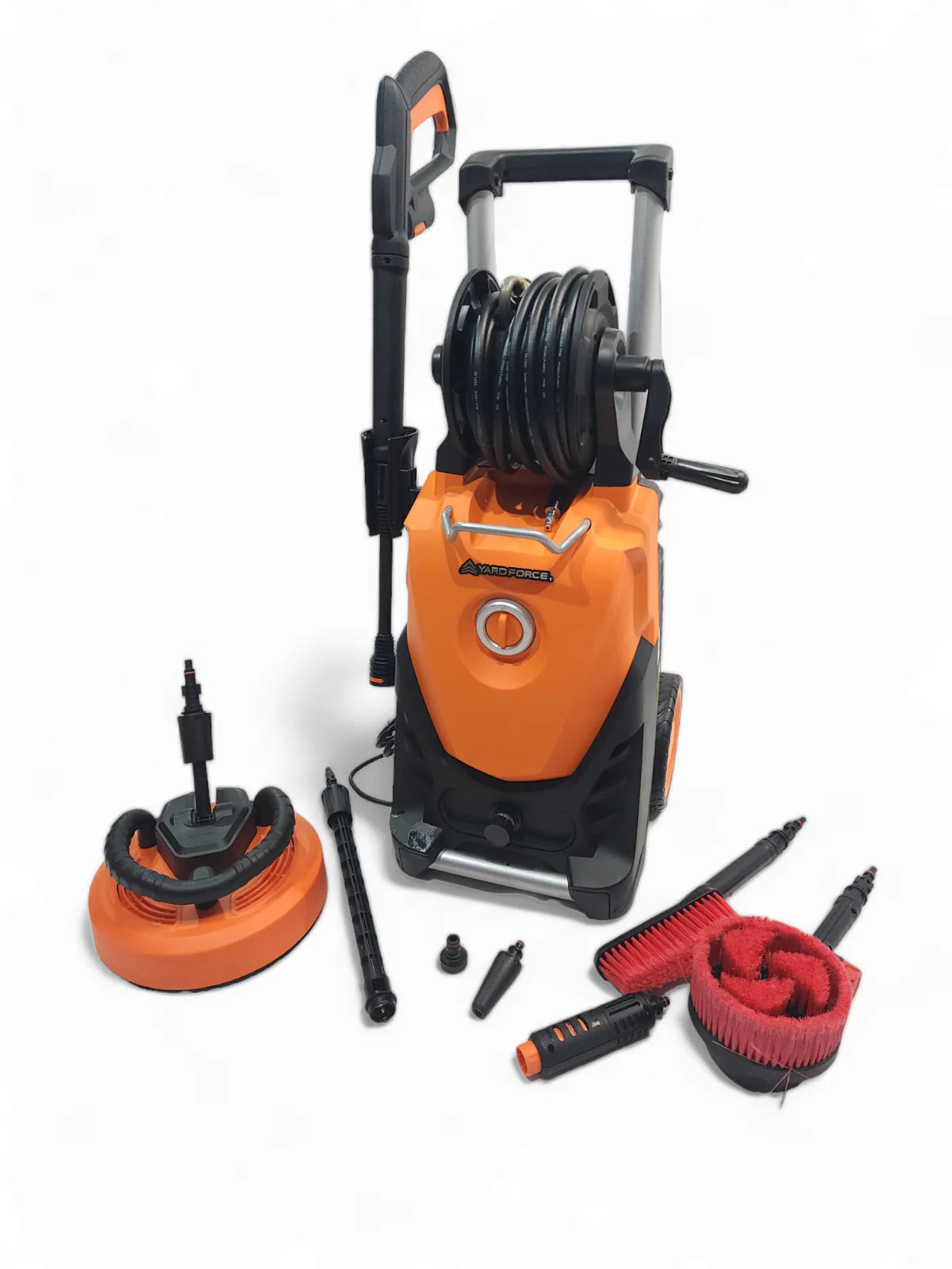 2025 Limpiadora a alta presión YardForce EW N16 – 170 bar, 2500 W, limpiadora de terrazas con cepillo rotativo