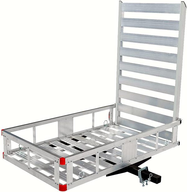 2025 Portaequipajes de aluminio con rampa de 119 cm para enganche – 1 pieza