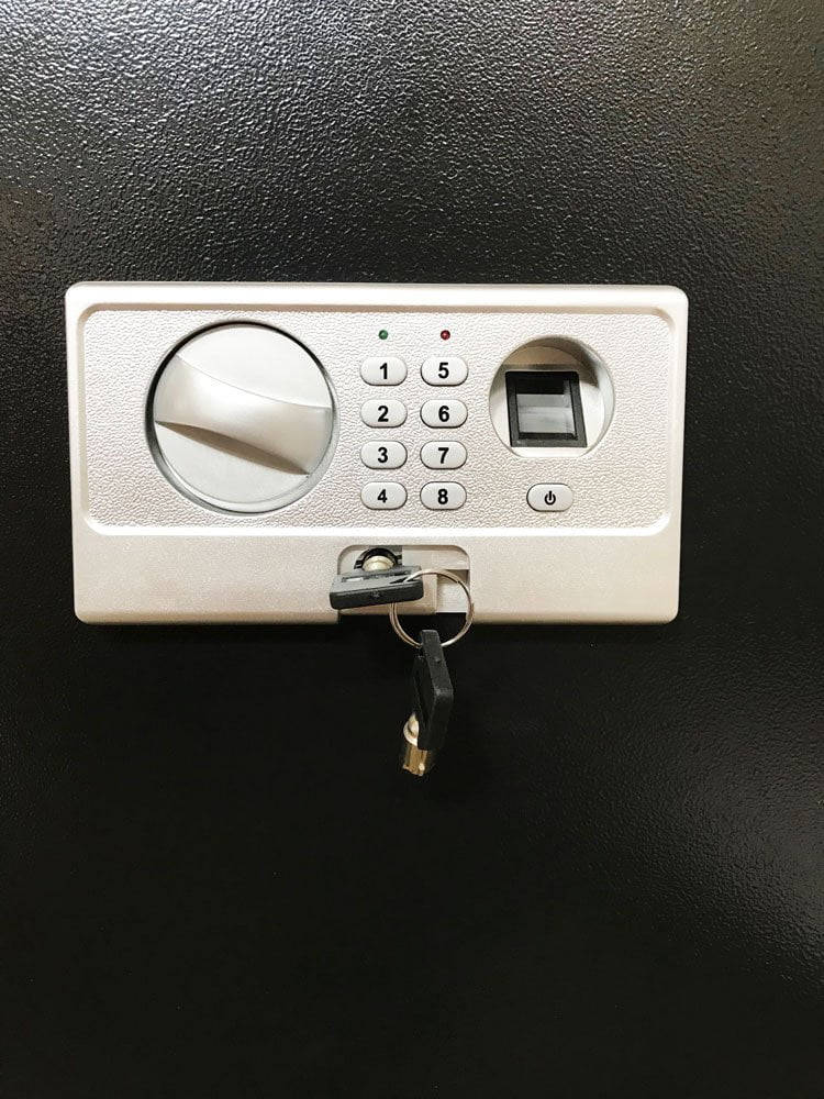 Caja fuerte electrónica empotrada con huella digital – integrada y oculta, adecuada para pistolas y dinero en efectivo