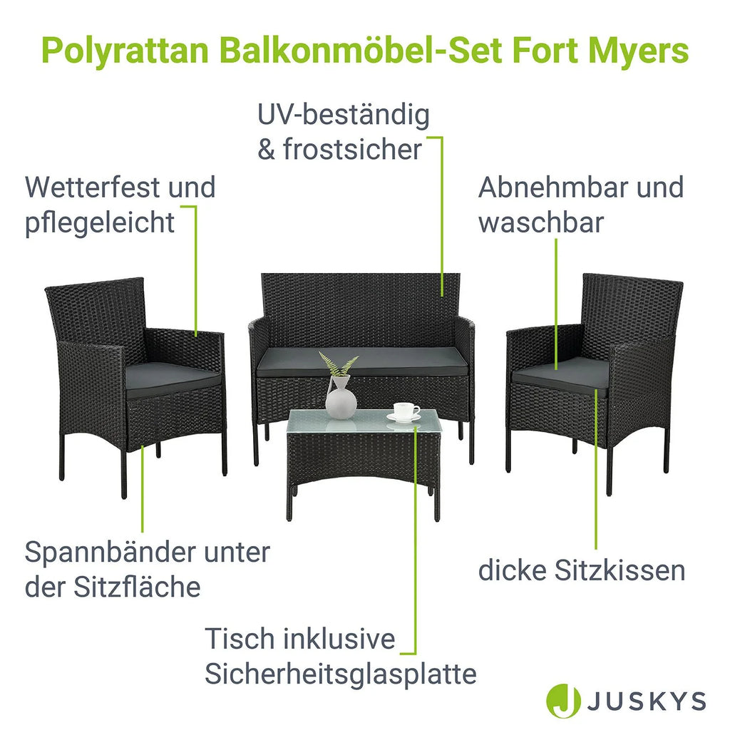 2025 Conjunto de salón de poliratán Fort Myers