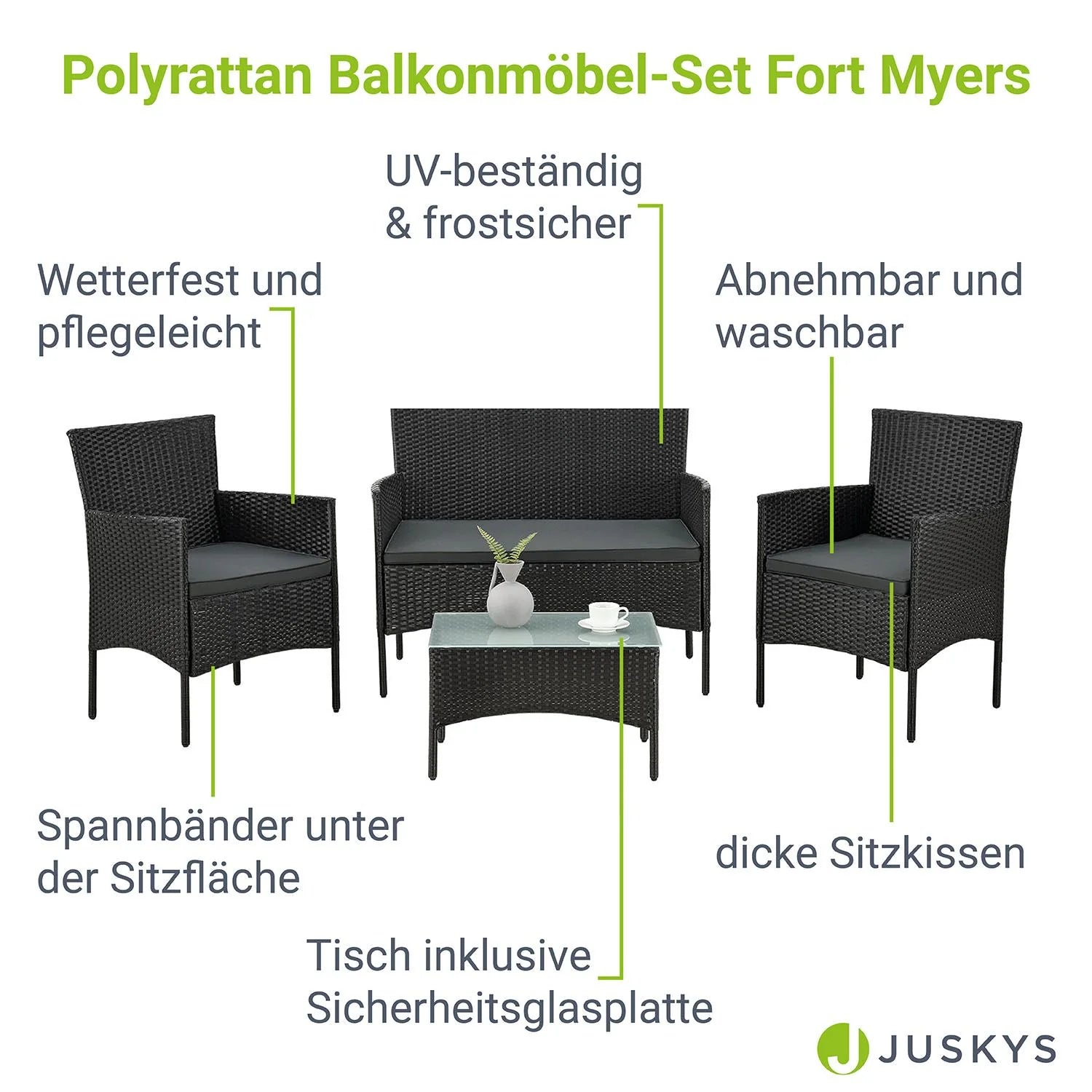 2025 Conjunto de salón de poliratán Fort Myers