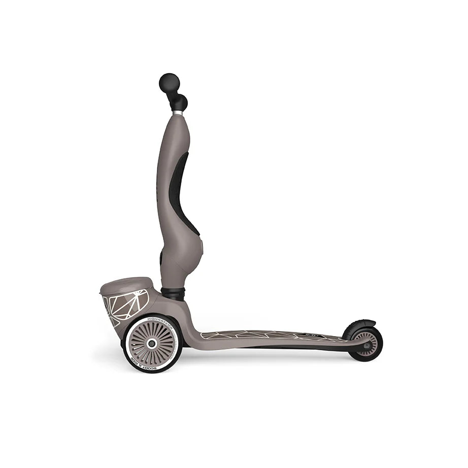 2025 Patinete Scoot & Ride Highwaykick 1 Lifestyle 2-en-1 con Asiento, para Niños de 1 a 5 Años, Diseño con Compartimento de Almacenamiento
