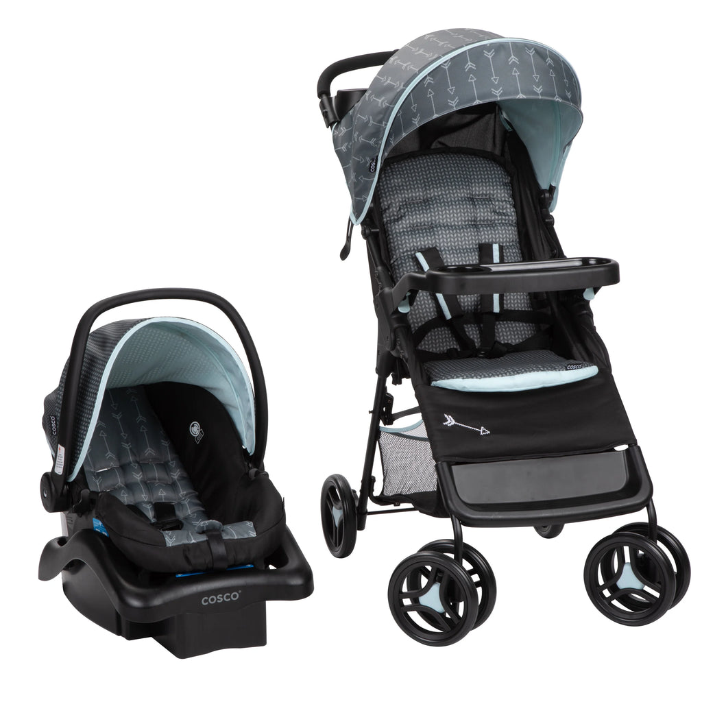 2025 Cosco Kids Lift & Stroll DX Sistema de viaje, flechas grises, para niños pequeños, unisex