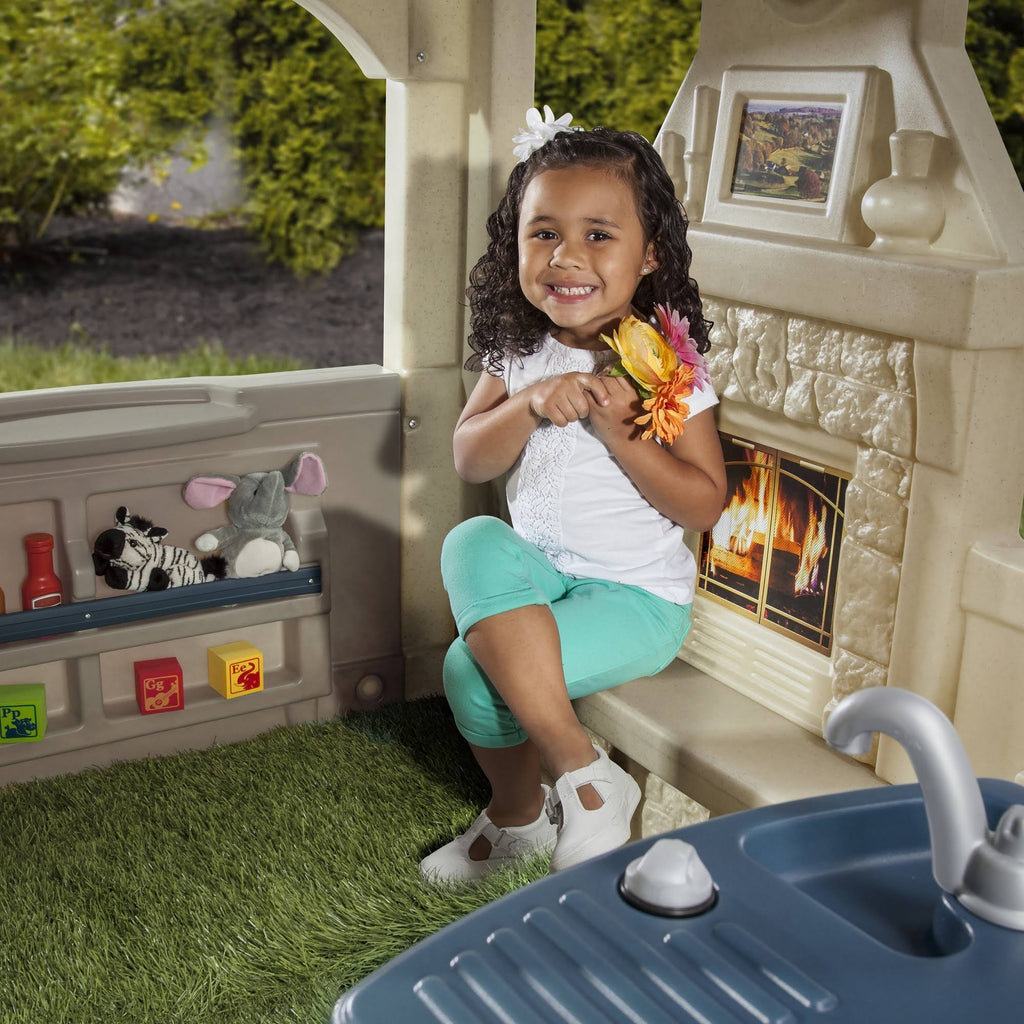 2025 Casa de Juguete Step2 Charming Cottage – Cabaña Infantil de Juegos con Cocina y Chimenea