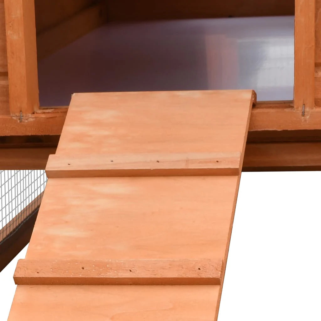 2025 Conejera para conejos 303 x 60 x 86 cm con recinto – Conejera de madera maciza con zona de libertad