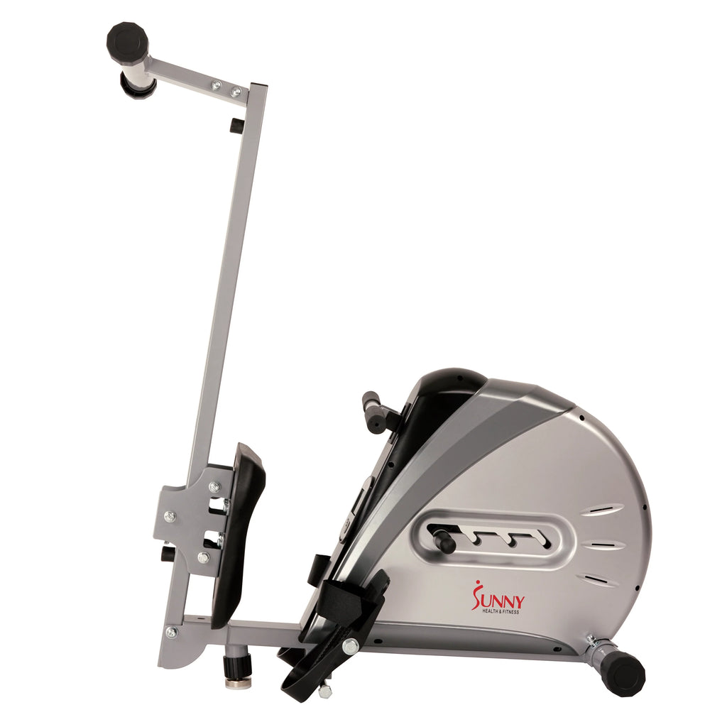 Remo con cuerda elástica Sunny Health & Fitness, pantalla LCD para un entrenamiento completo en casa, modelo SF-RW5606.