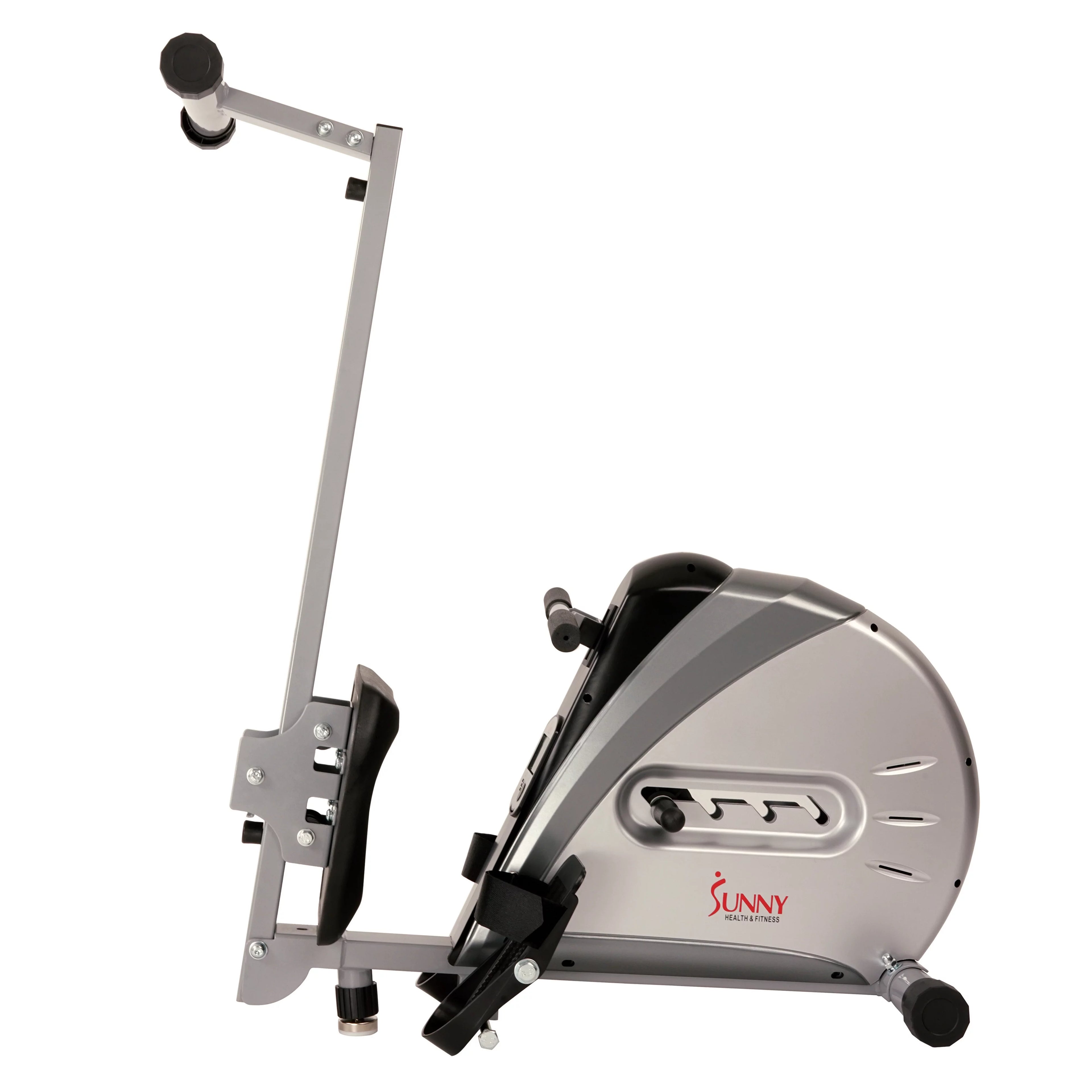 Remo con cuerda elástica Sunny Health & Fitness, pantalla LCD para un entrenamiento completo en casa, modelo SF-RW5606.