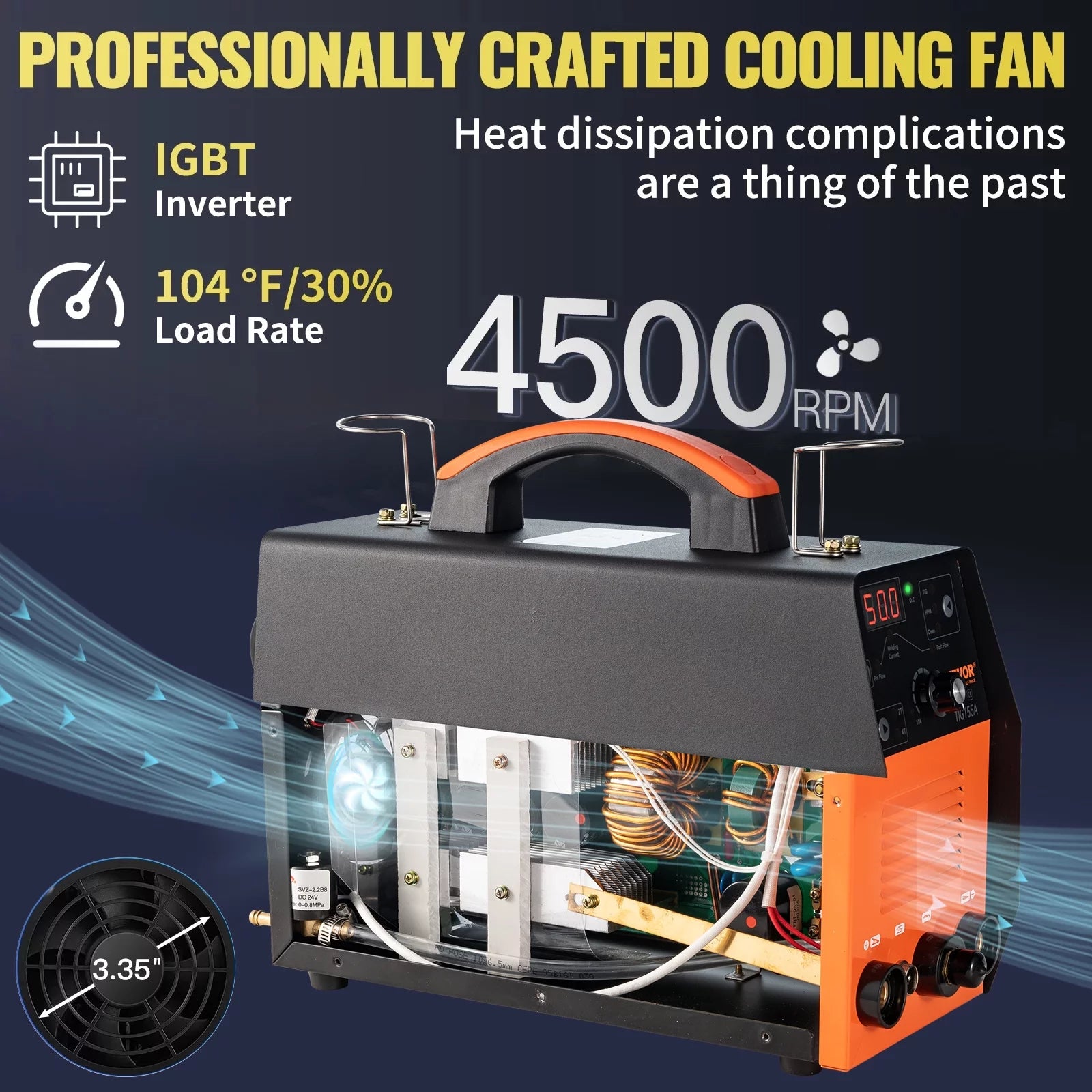 2025 Soldadora TIG VEVOR 210A 3-en-1, bi-tensión 110/220V, modos HF TIG / MMA / limpieza con USB, inversor IGBT y antorcha, máquina de arco digital para acero inoxidable, hierro, acero estructural, cobre y níquel