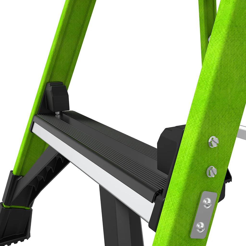 2025 Escalera de Tijera MightyLite™ Ultrafuncional de Fibra de Vidrio, Ligera y Segura