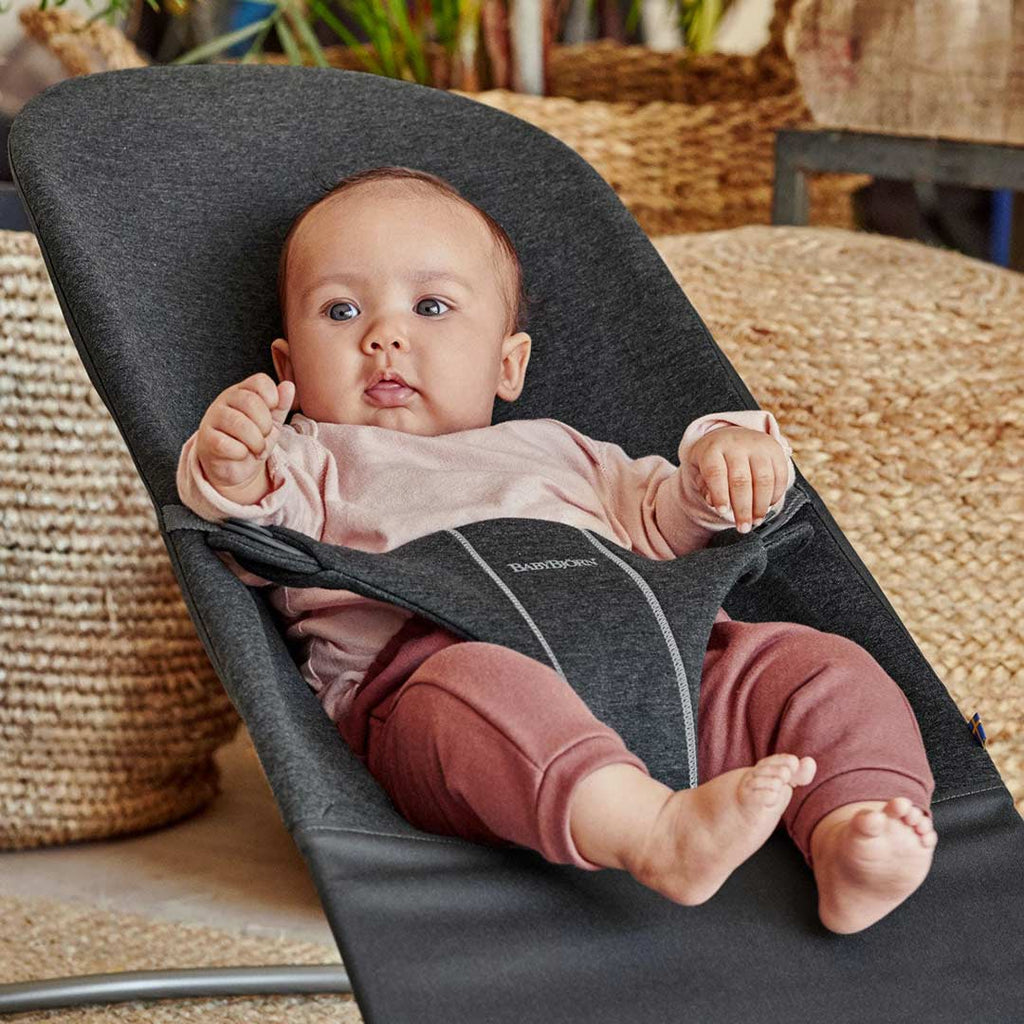 BabyBjorn Bouncer Bliss - Jersey 3D - Gris Carbón