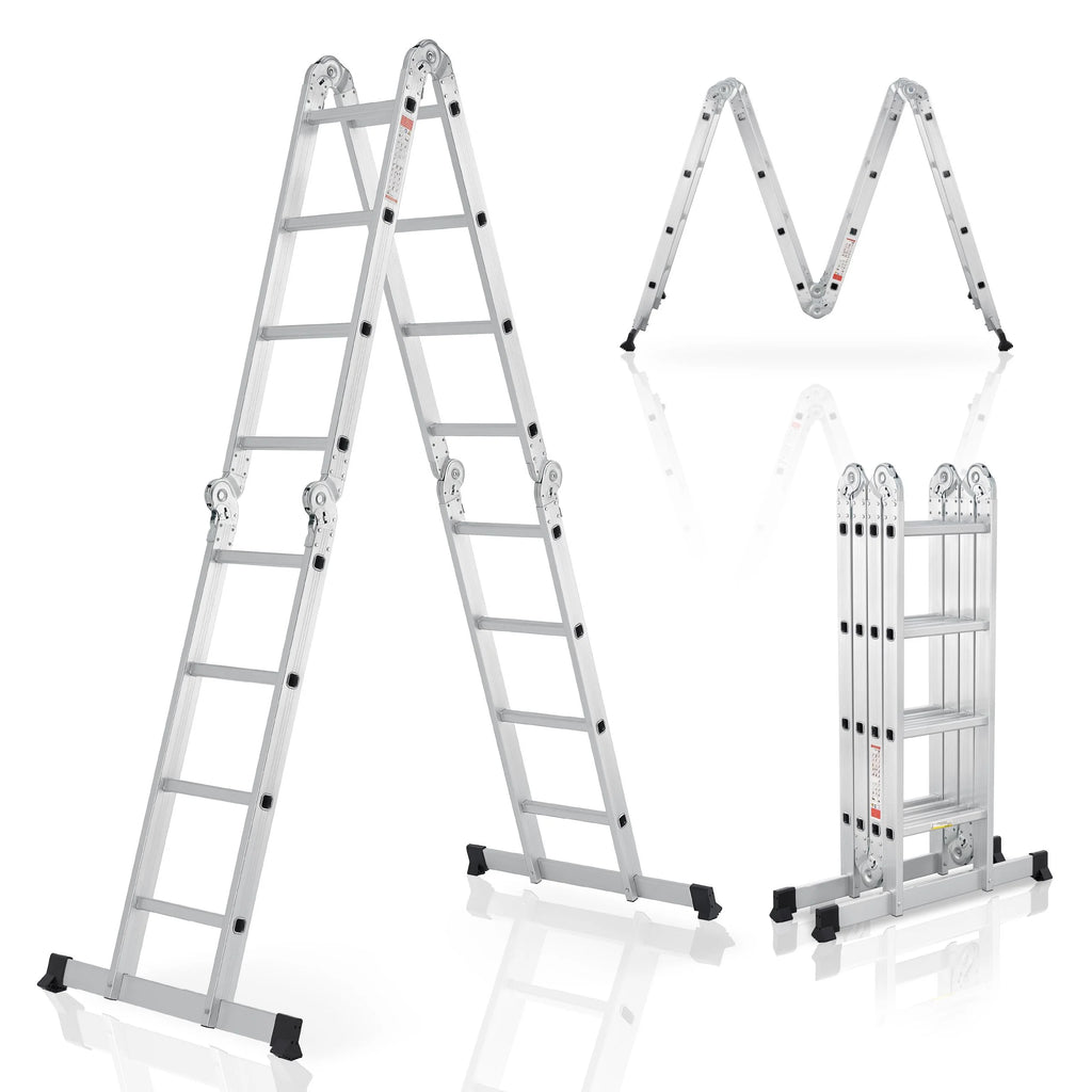 2025 Escalera multifuncional de aluminio 3,6 m – Versátil, estable y compacta