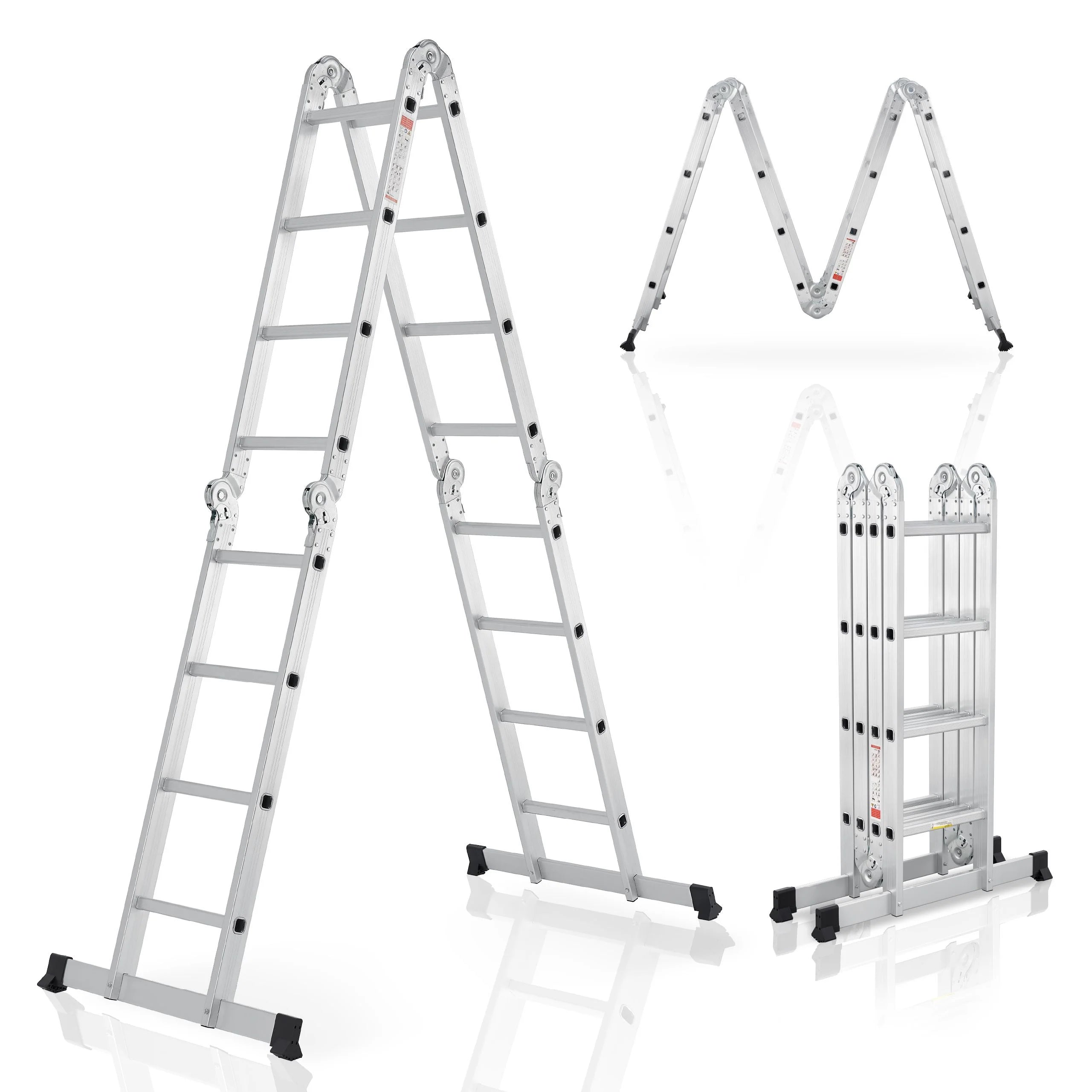 2025 Escalera multifuncional de aluminio 3,6 m – Versátil, estable y compacta