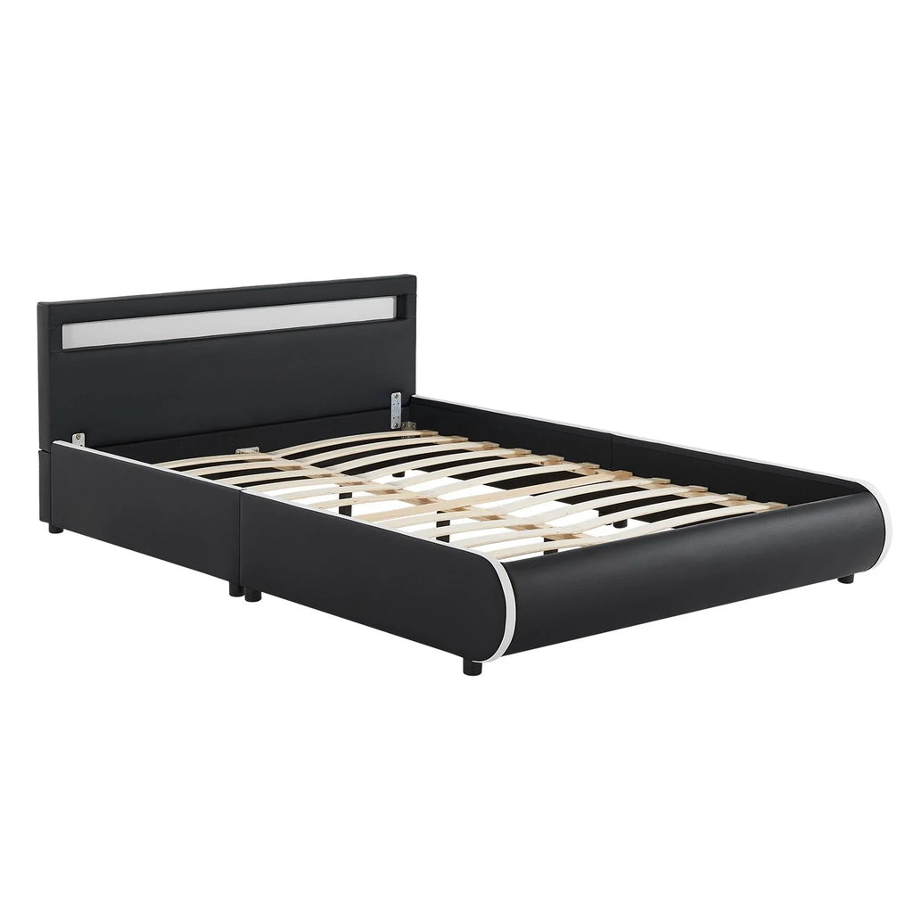 2025 Cama tapizada Sevilla 140x200 cm en blanco