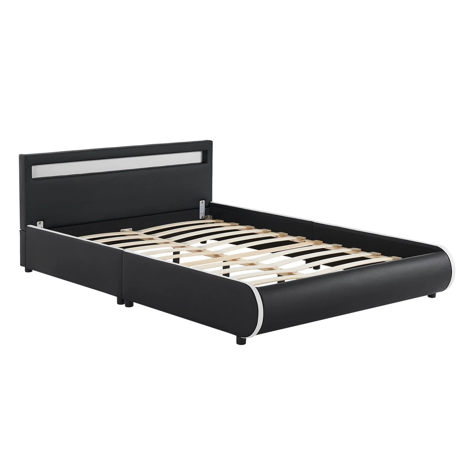 2025 Cama tapizada Sevilla 140x200 cm en blanco