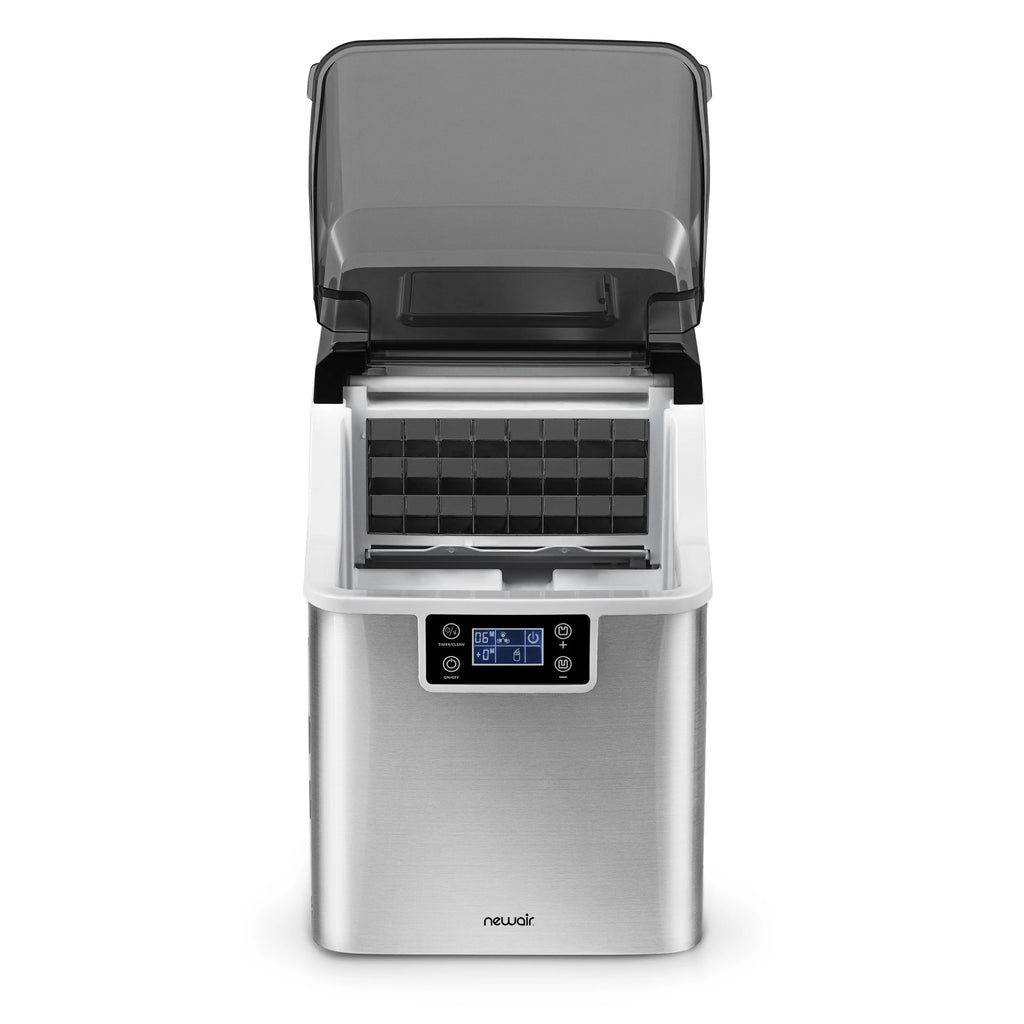 2025 Máquina de Hielo de Encimera Newair® – Cubos de Hielo Transparentes, Acero Inoxidable