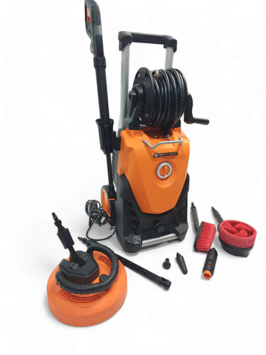 2025 Limpiadora a alta presión YardForce EW N16 – 170 bar, 2500 W, limpiadora de terrazas con cepillo rotativo