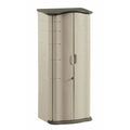 2025 Armario de almacenamiento exterior vertical en resina Rubbermaid, resistente a la intemperie