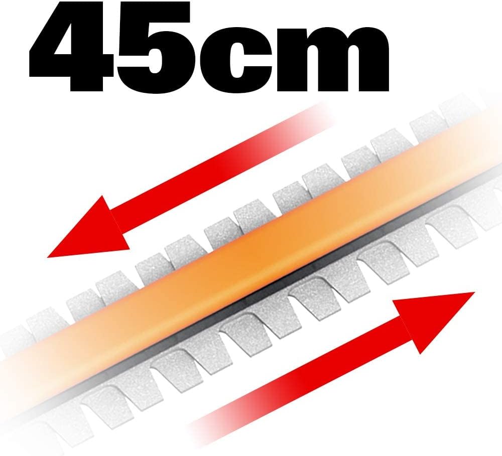 Worx 18V (20V MAX) Cortasetos Telescópica Alimentada por Batería PowerShare 2Ah WG252E, Cizalla Eléctrica, Tijeras Alimentadas por Batería con Hoja de Diamante Cortada con Láser
