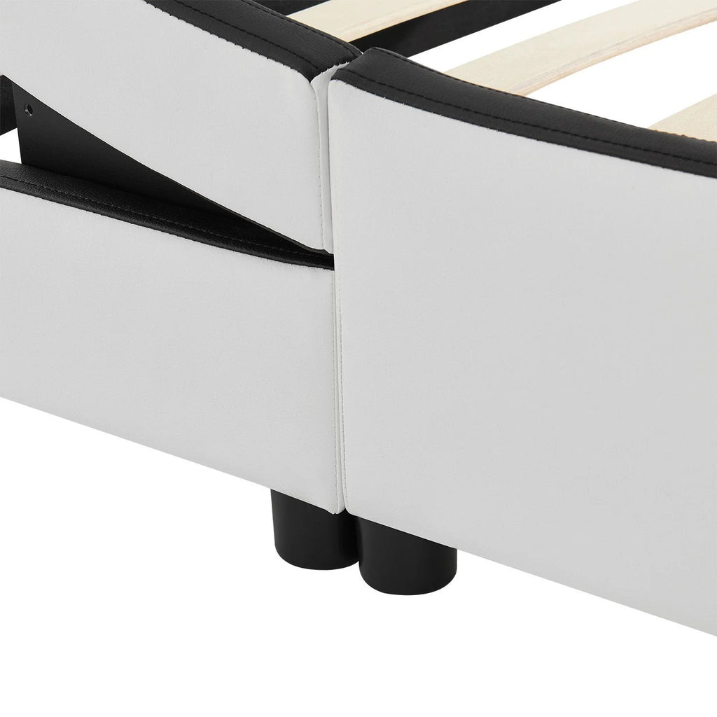 2025 Cama tapizada Valencia 140x200 cm en blanco