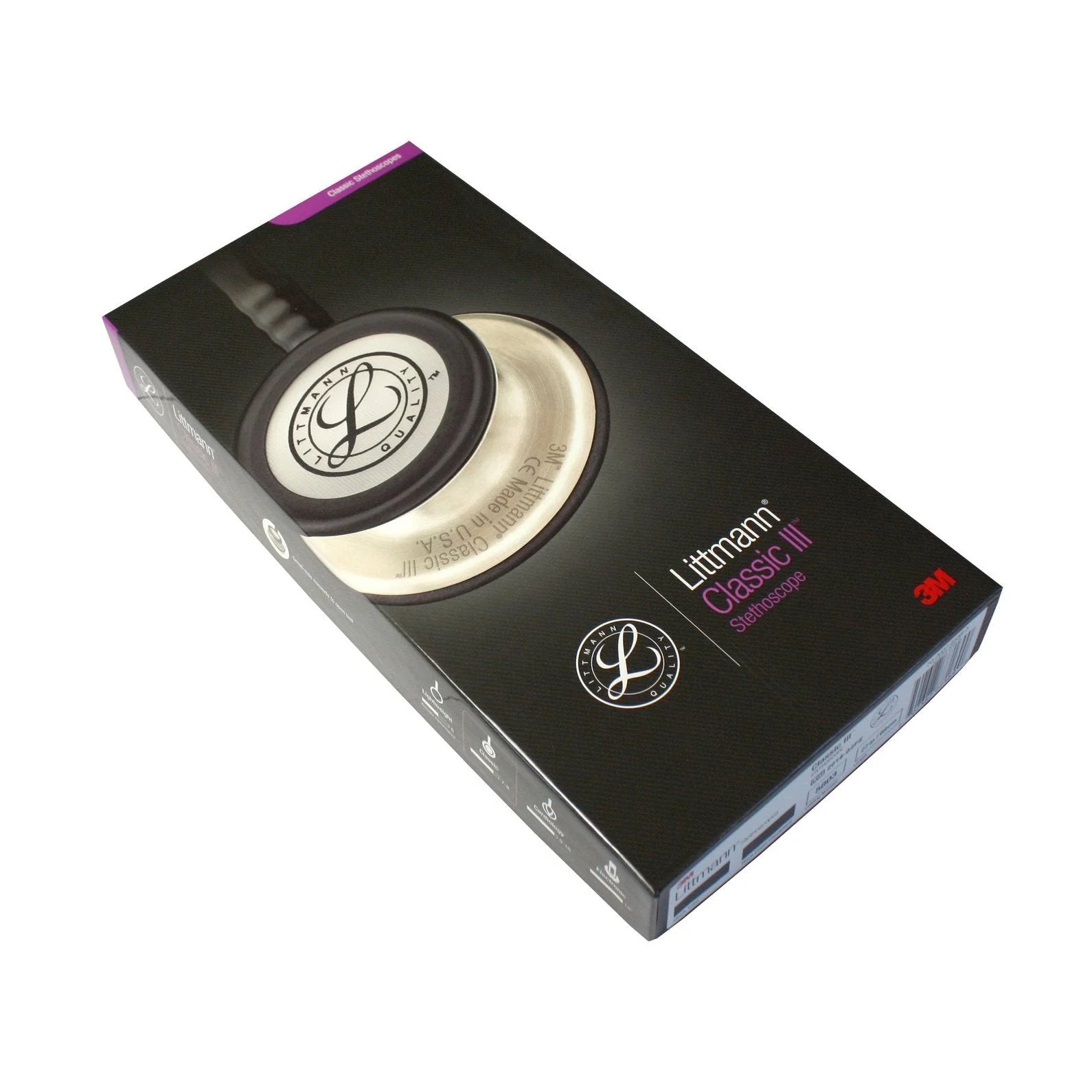 2025 Estetoscopio de Monitoreo Littmann Classic III: Todo Negro 5803 - Grabado adicional