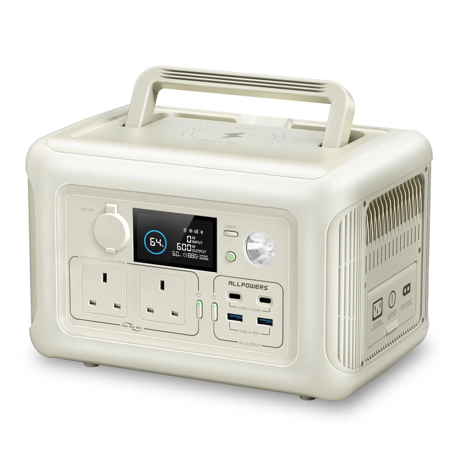 Estación de energía portátil ALLPOWERS R600 | 299Wh 600W