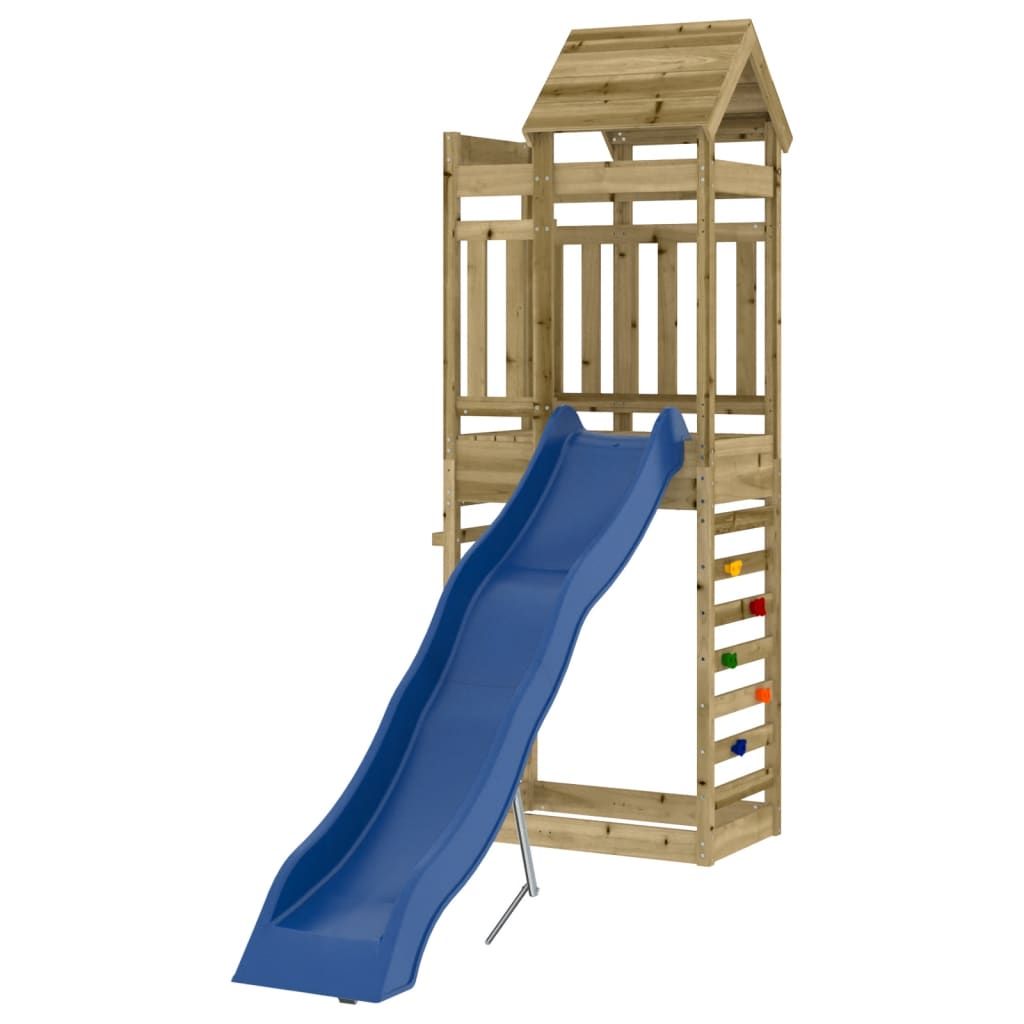 Parque Infantil De Exterior Madera De Pino Impregnada Vidaxl
