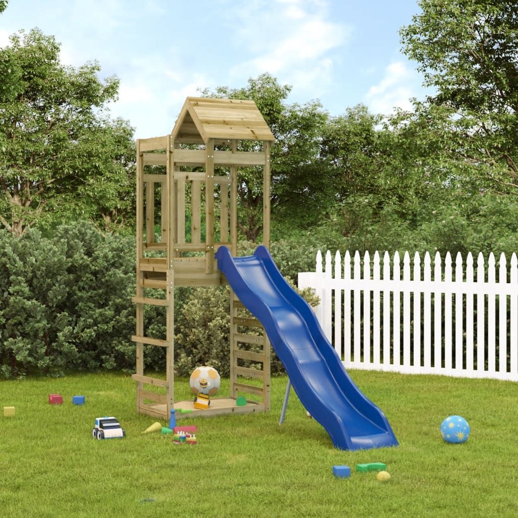 Parque Infantil De Exterior Madera De Pino Impregnada Vidaxl