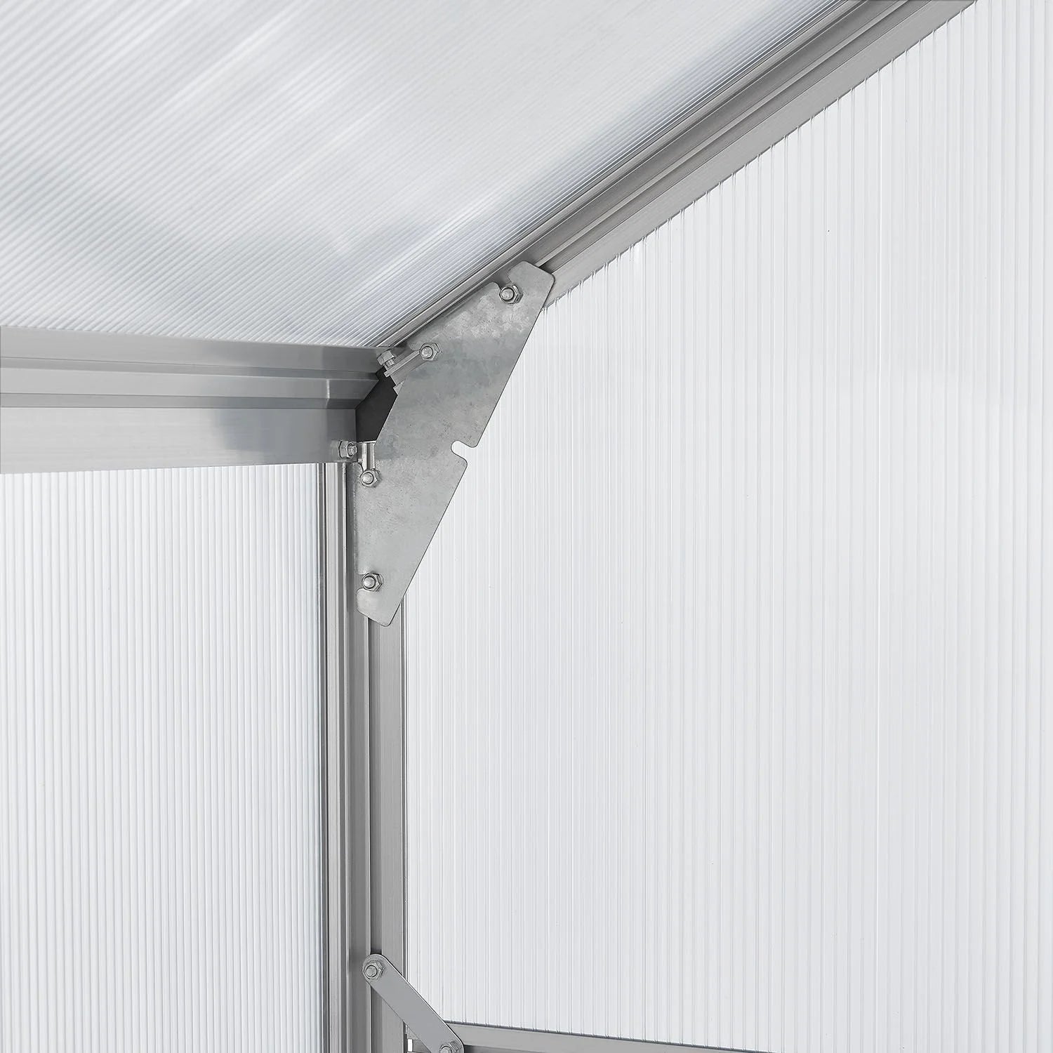 2025 Invernadero de jardín de aluminio con base – Ideal para frutas, verduras y resguardo invernal