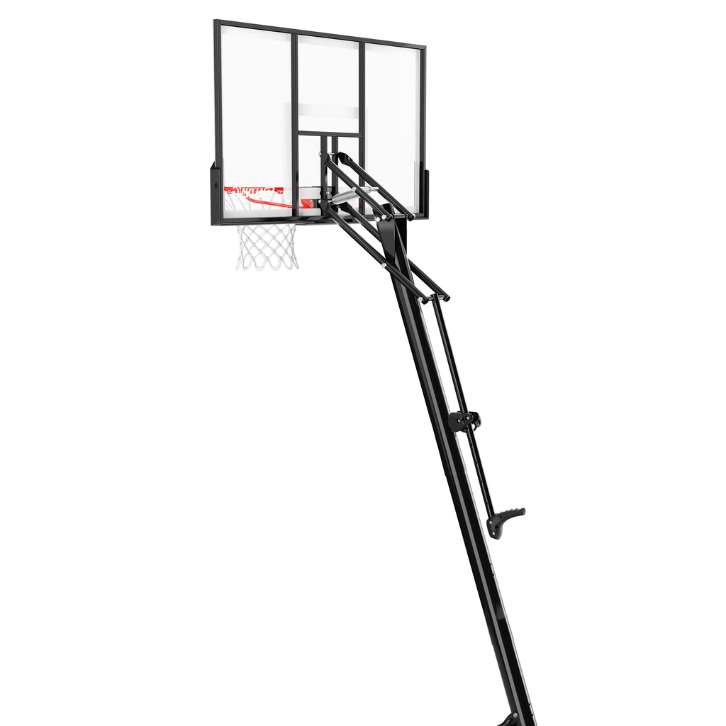 2025 Canasta de Baloncesto Portátil Spalding de 54 pulgadas – Panel de Policarbonato Irrompible, Sistema ExactaHeight y Aro Pro Slam – Juego al Aire Libre