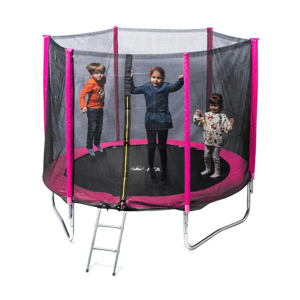 Cama Elástica Infantil 250 Rosa - Juegos Y Juguetes Infantiles Para Niños Al Aire Libre