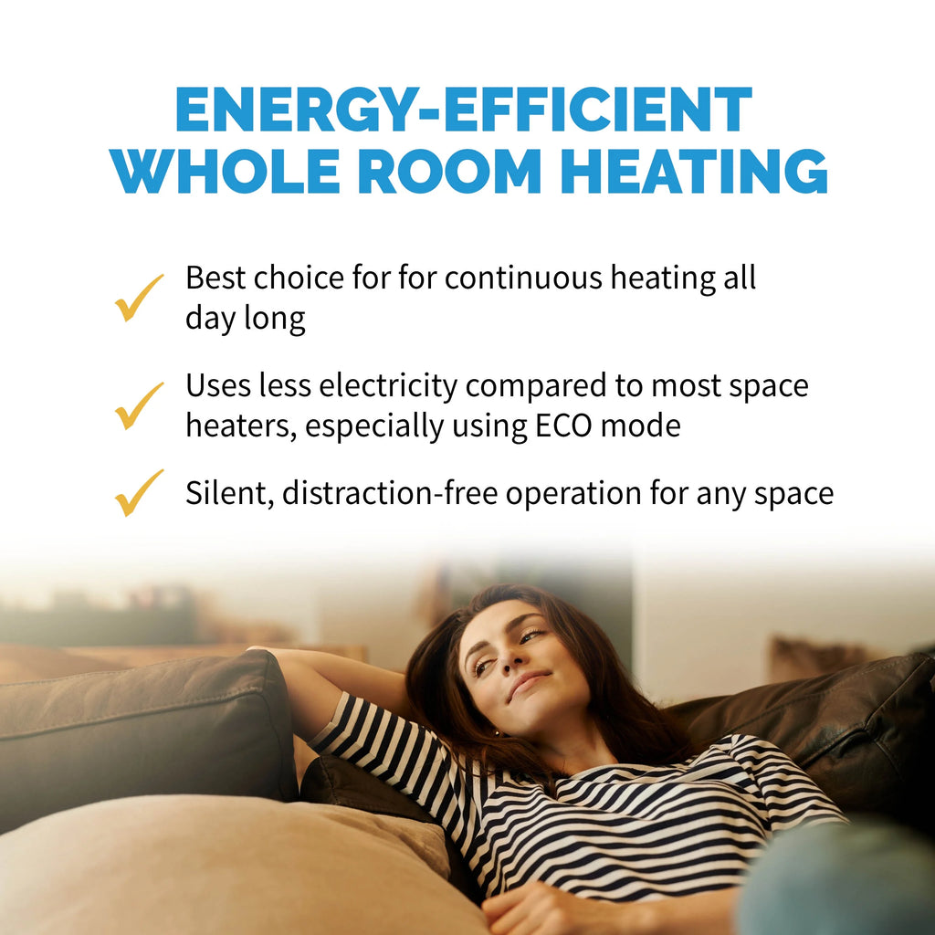 2025 Radiador de aceite eléctrico Newair, calefactor personal, apto para habitaciones de hasta 15 m²