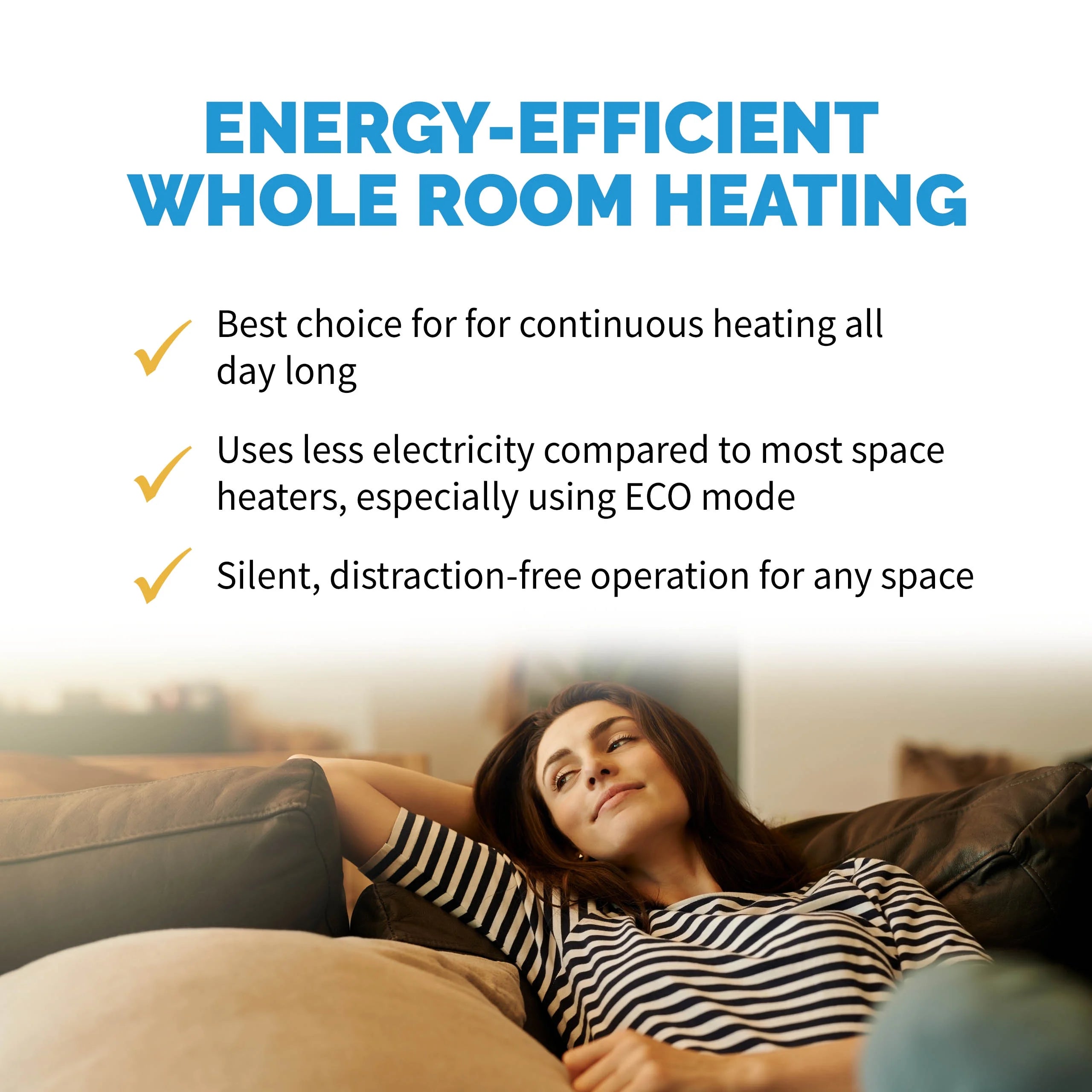 2025 Radiador de aceite eléctrico Newair, calefactor personal, apto para habitaciones de hasta 15 m²