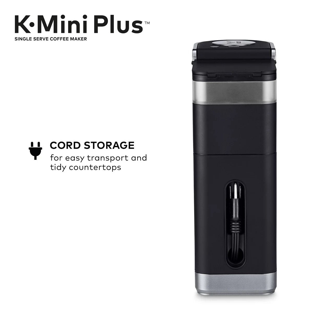 2025 Cafetera Keurig K-Mini Plus de una sola taza con cápsulas K-Cup