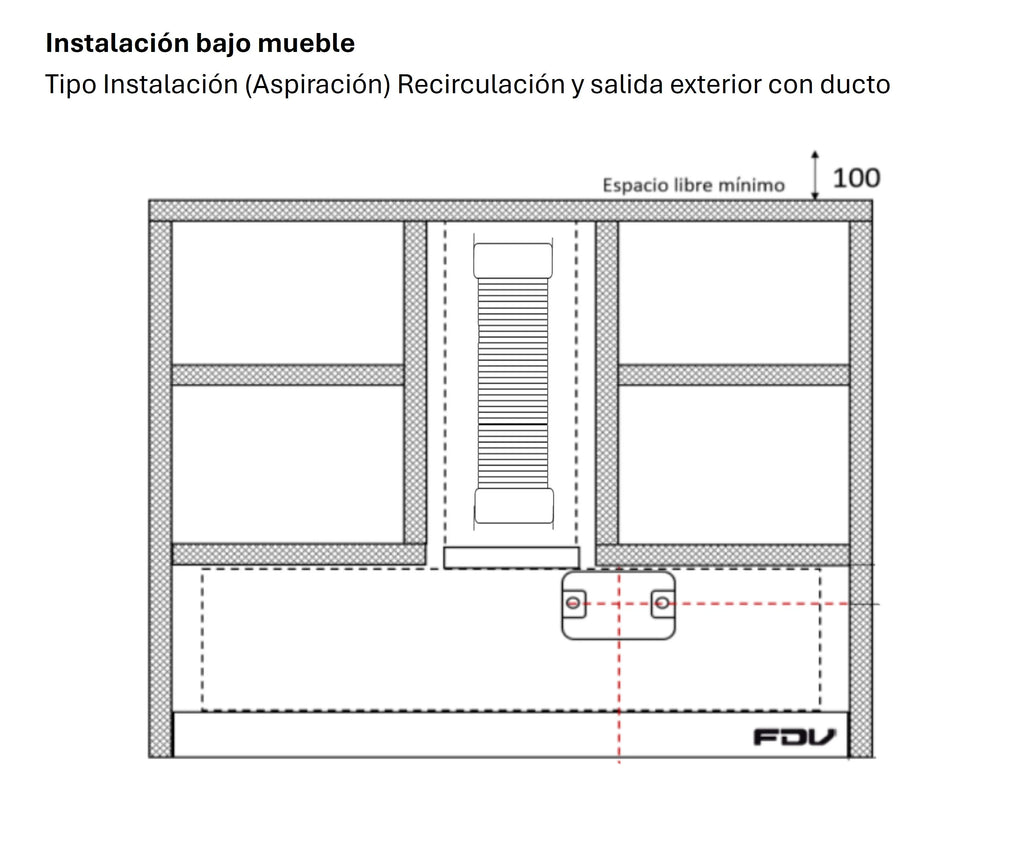 2025 Campana Extractora 90cm Extraible Urban FDV