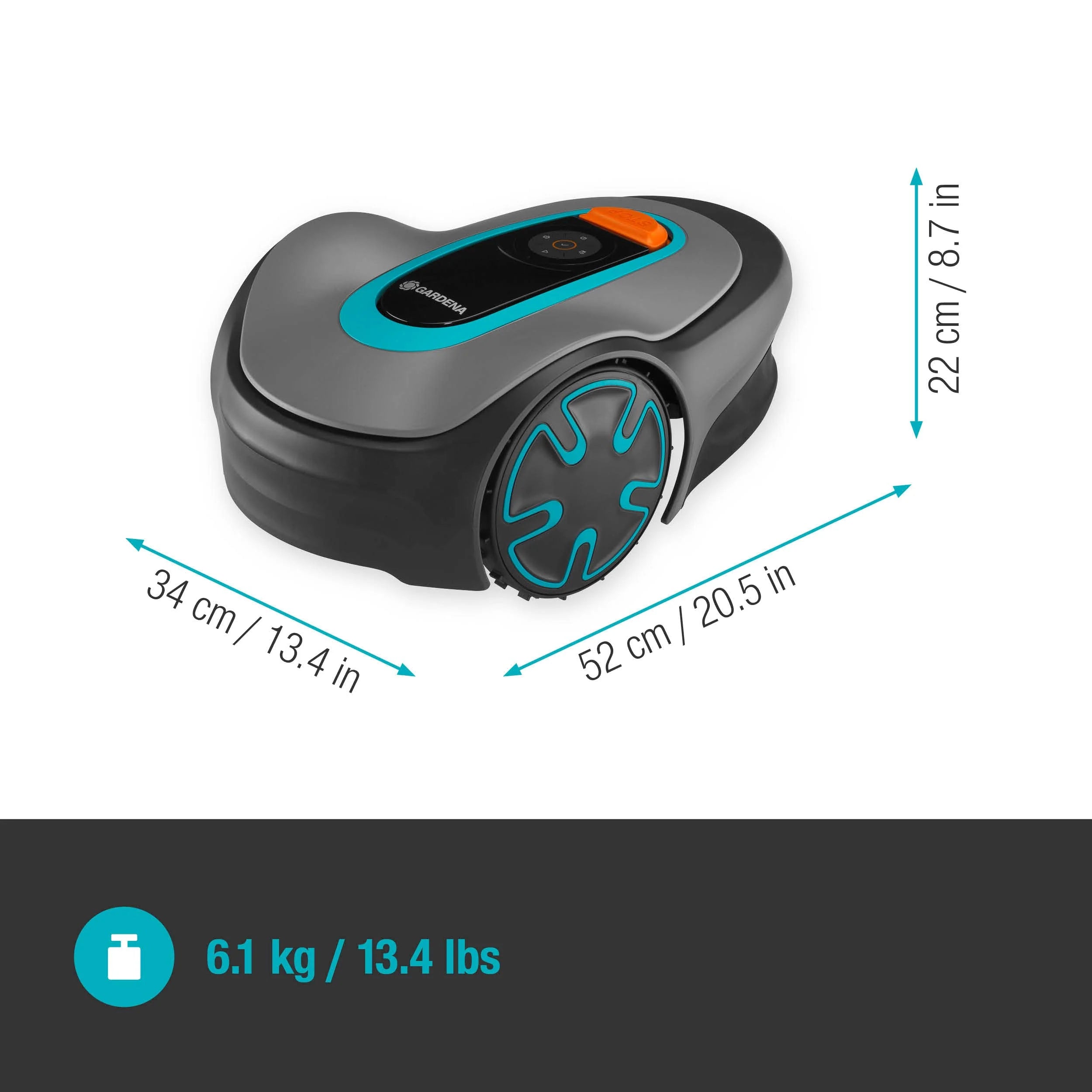2025 Robot cortacésped Gardena SILENO minimo 350 m²: cortacésped inteligente con conectividad óptima, programable vía la aplicación Gardena Bluetooth (15208-47)