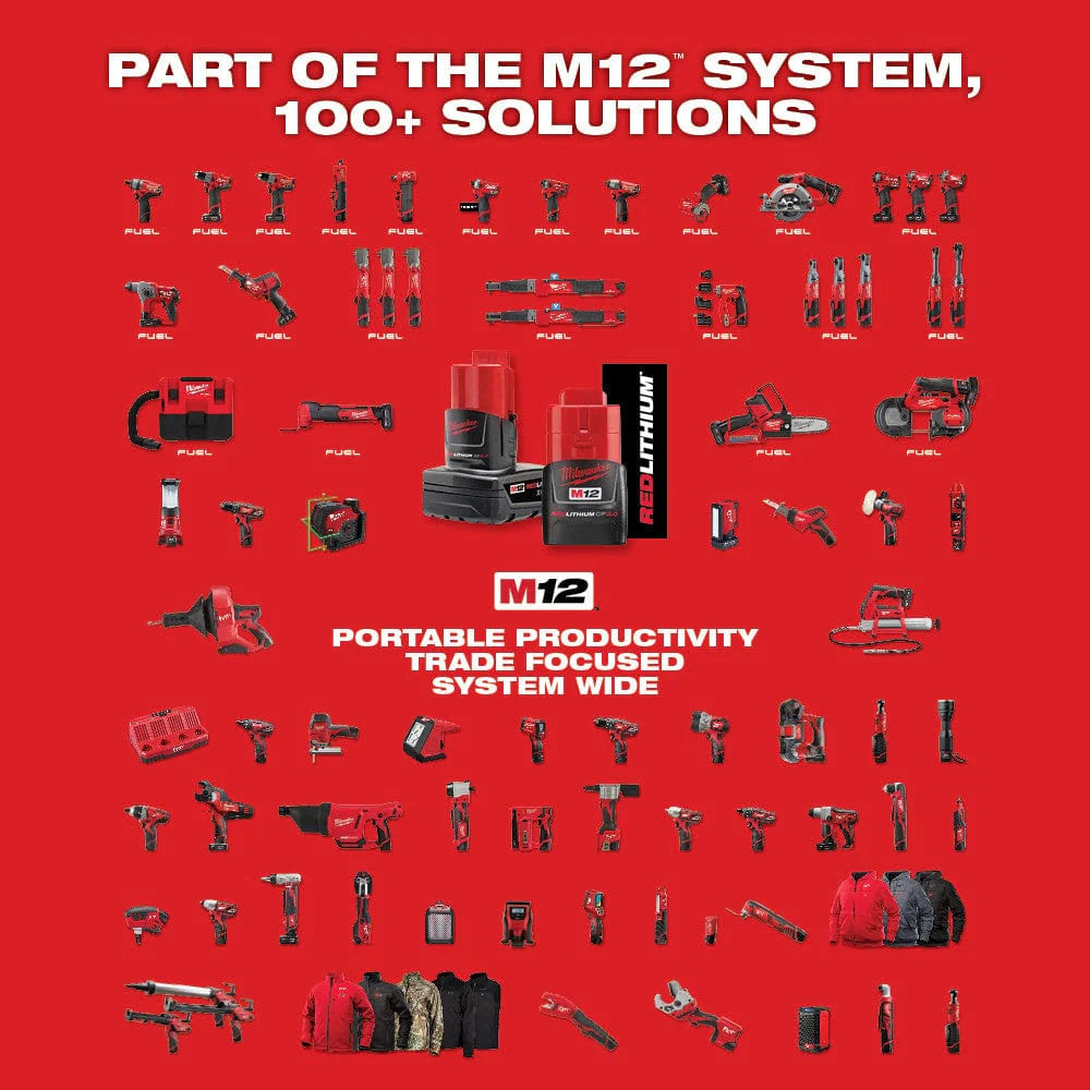 2025 Herramienta Multifunción Inalámbrica Milwaukee M12™ – Precisión y Potencia en Espacios Reducidos