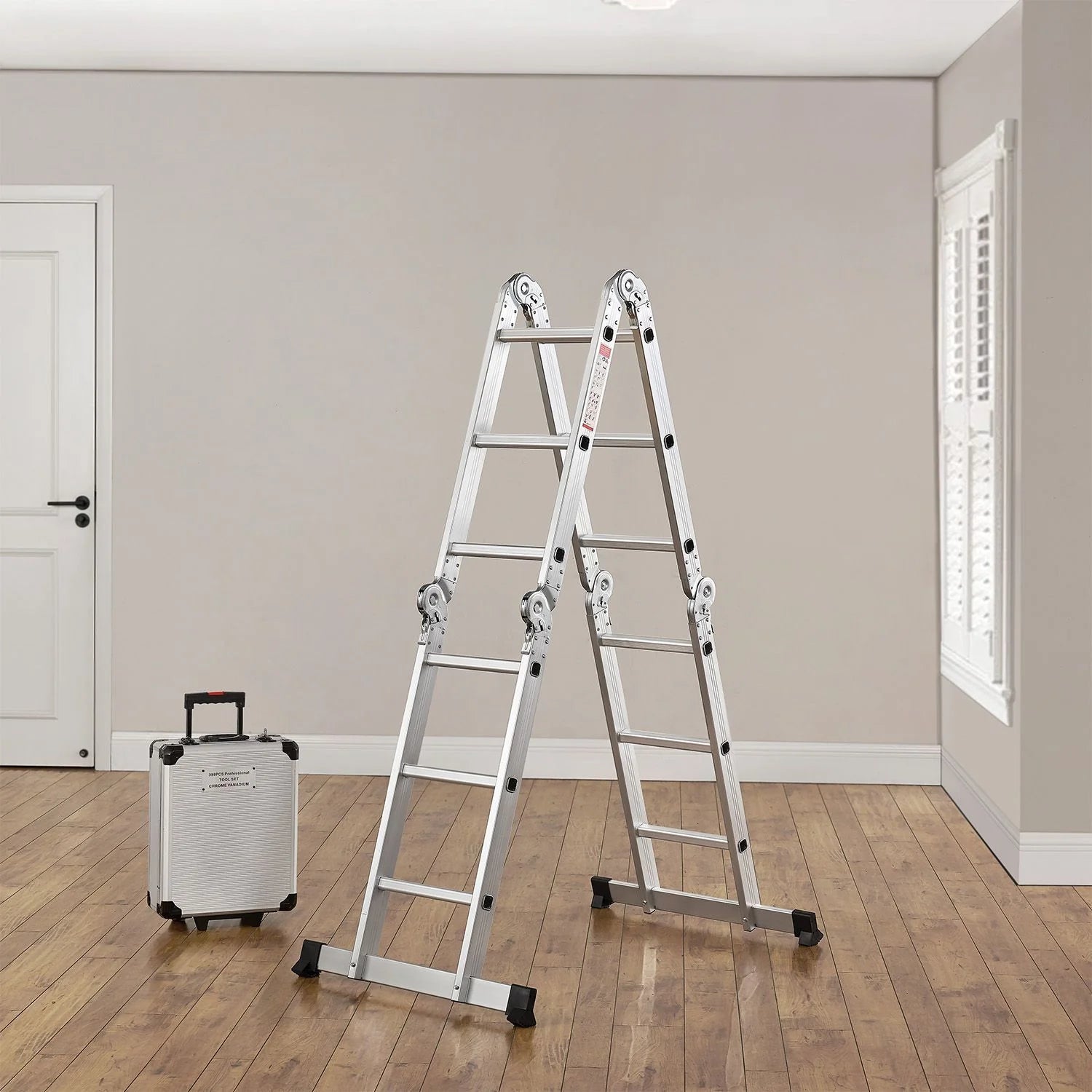 2025 Escalera multifuncional de aluminio 3,6 m – Versátil, estable y compacta