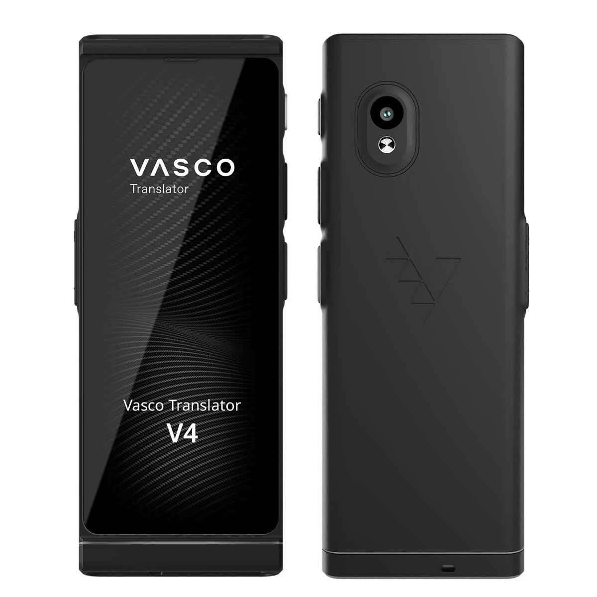 Vasco V4 Traductor de Voz - Comunicación Gratis en 108 Idiomas - Negro Ónix