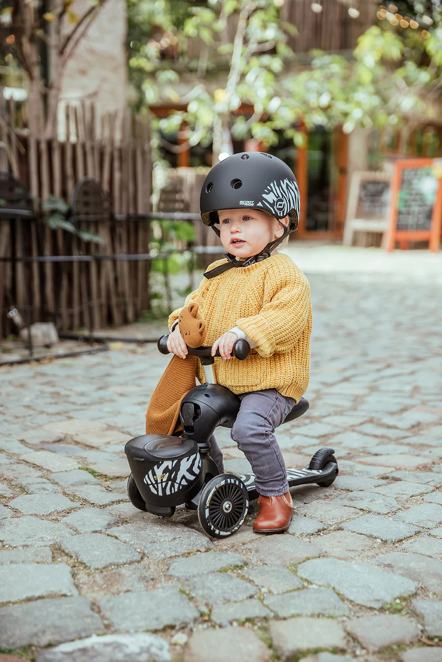 2025 Patinete Scoot & Ride Highwaykick 1 Lifestyle 2-en-1 con Asiento, para Niños de 1 a 5 Años, Diseño con Compartimento de Almacenamiento
