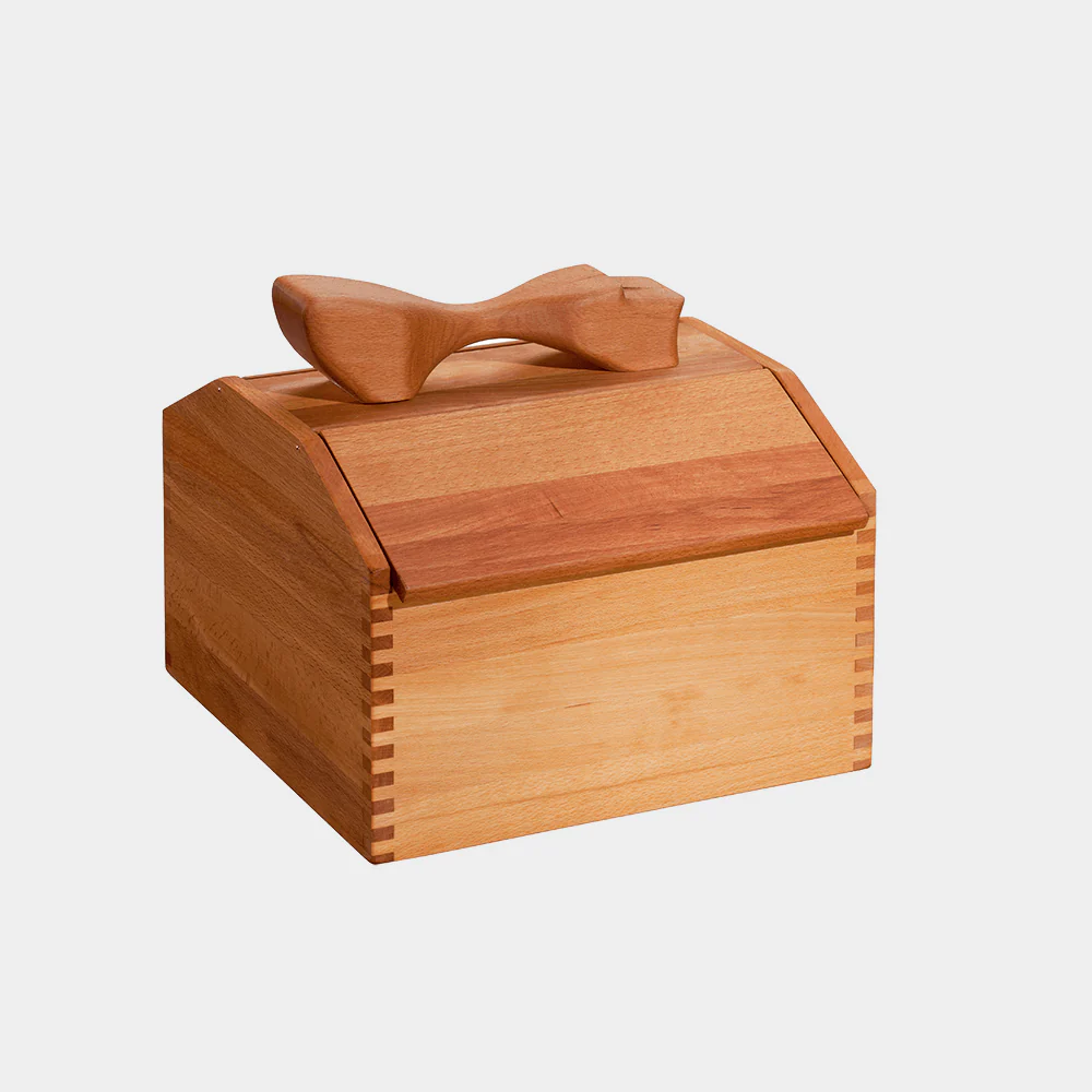2025 Caja para betún de madera de haya aceitada