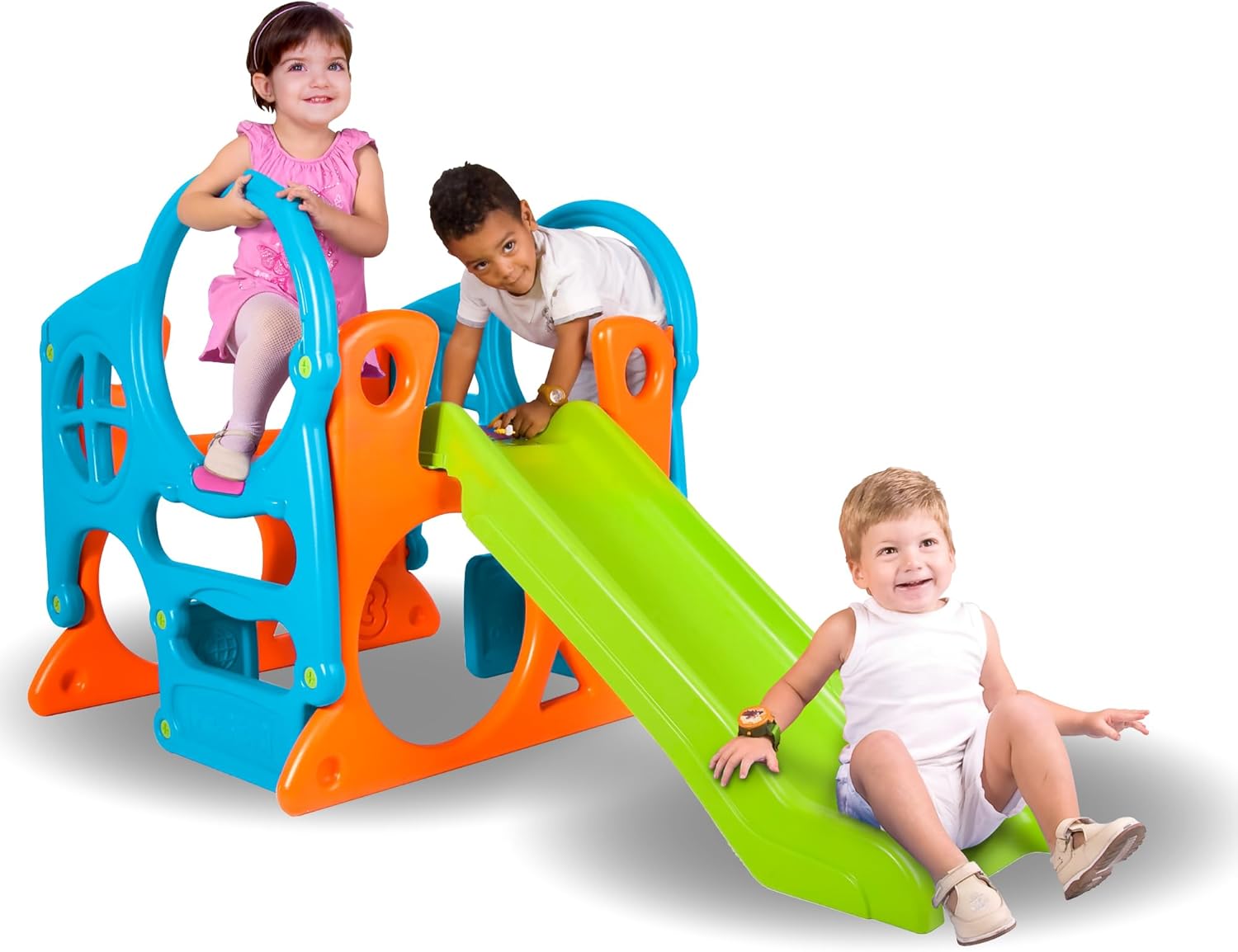 FEBER - Wood House, Centro de Actividades en el Bosque con Tobogán y Mesa Convertible en Arenero, Colores Luminosos y Resistentes a la Luz, Fácil Montaje, Niños de 3 a 8 años, Famosa (800009590)