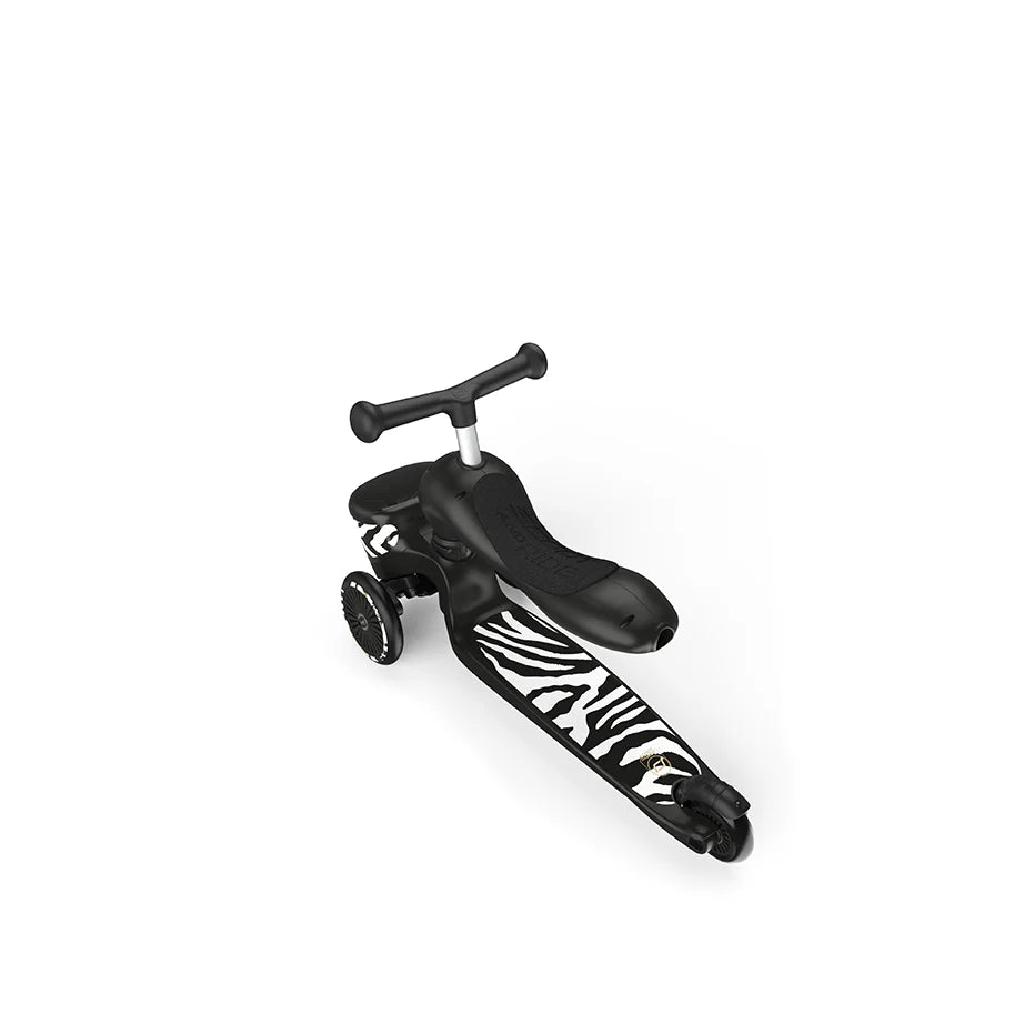 2025 Patinete Scoot & Ride Highwaykick 1 Lifestyle 2-en-1 con Asiento, para Niños de 1 a 5 Años, Diseño con Compartimento de Almacenamiento