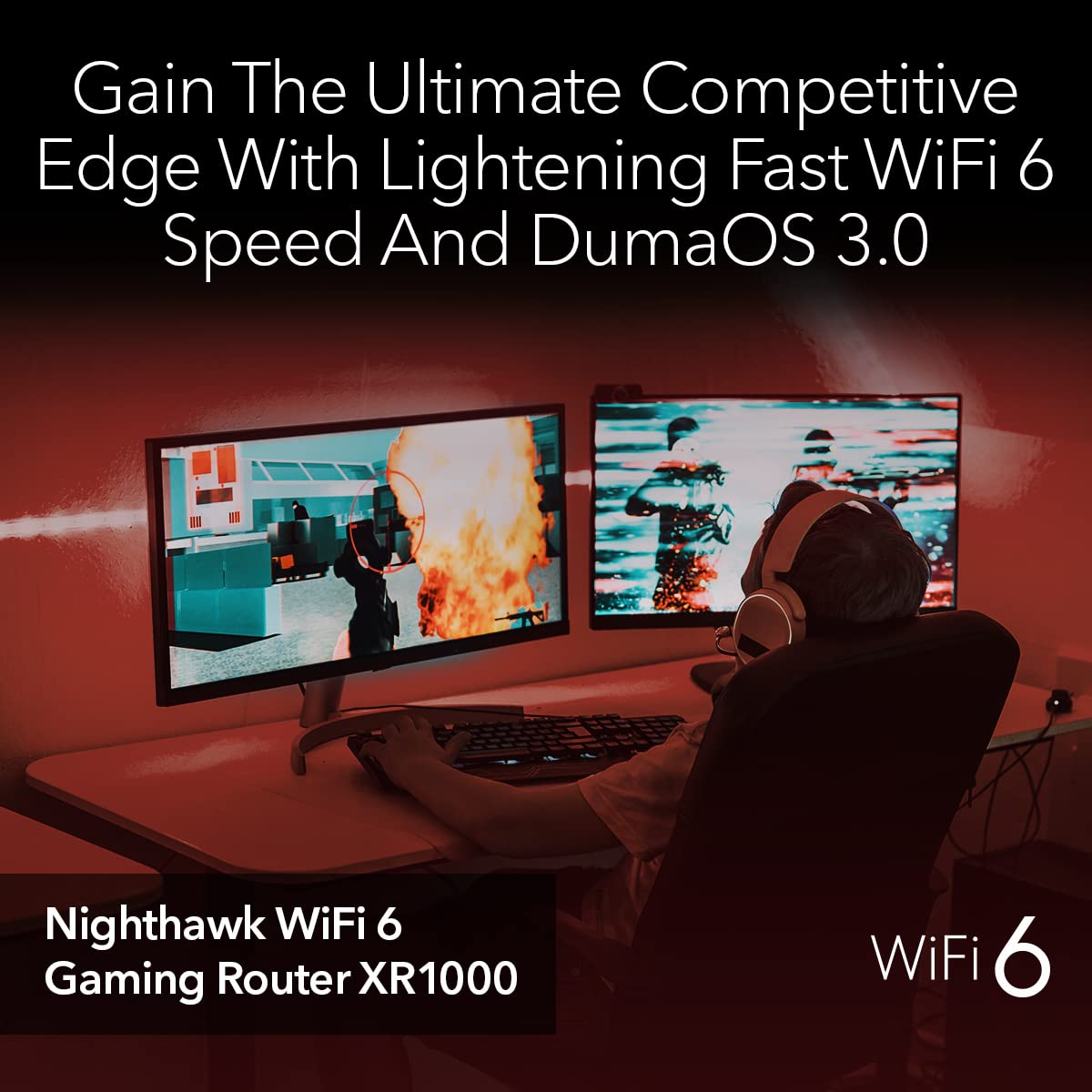 2025 Enrutador NETGEAR Nighthawk Gaming de 6 transmisiones