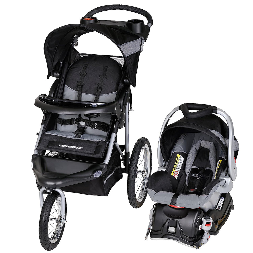 2025 Sistema de Viaje para Correr Baby Trend Expedition Jogger, Blanco Milenario